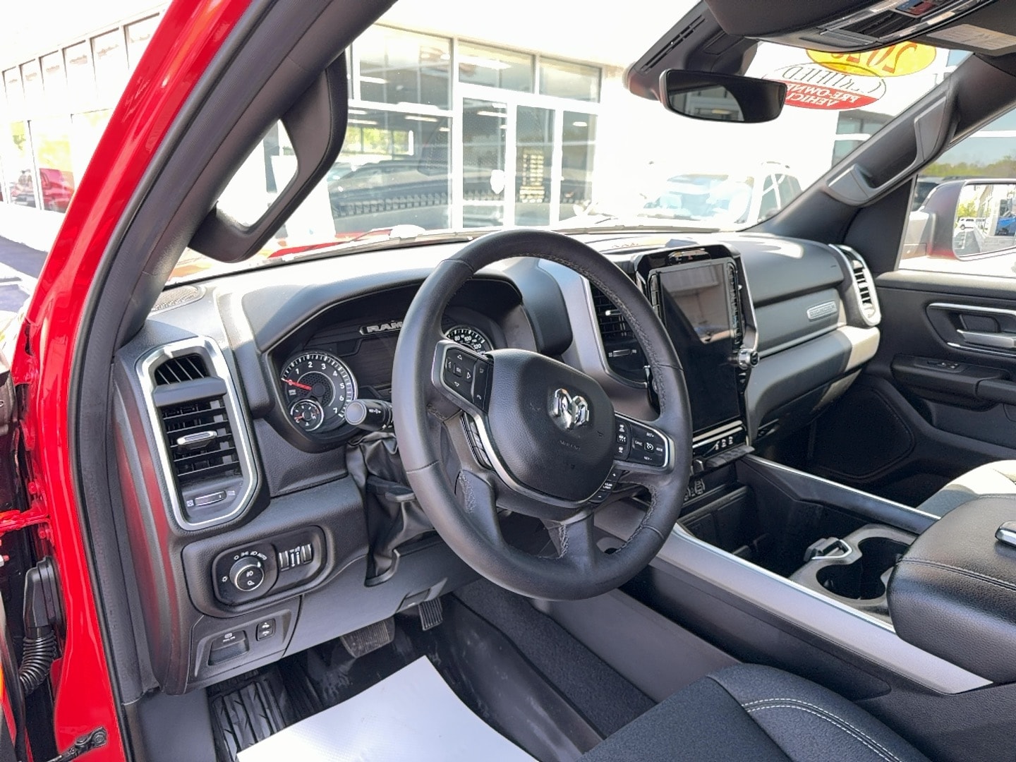 2025 Ram 1500 Big Horn Flame Red Clearcoat at Solomon CJD Brownsville