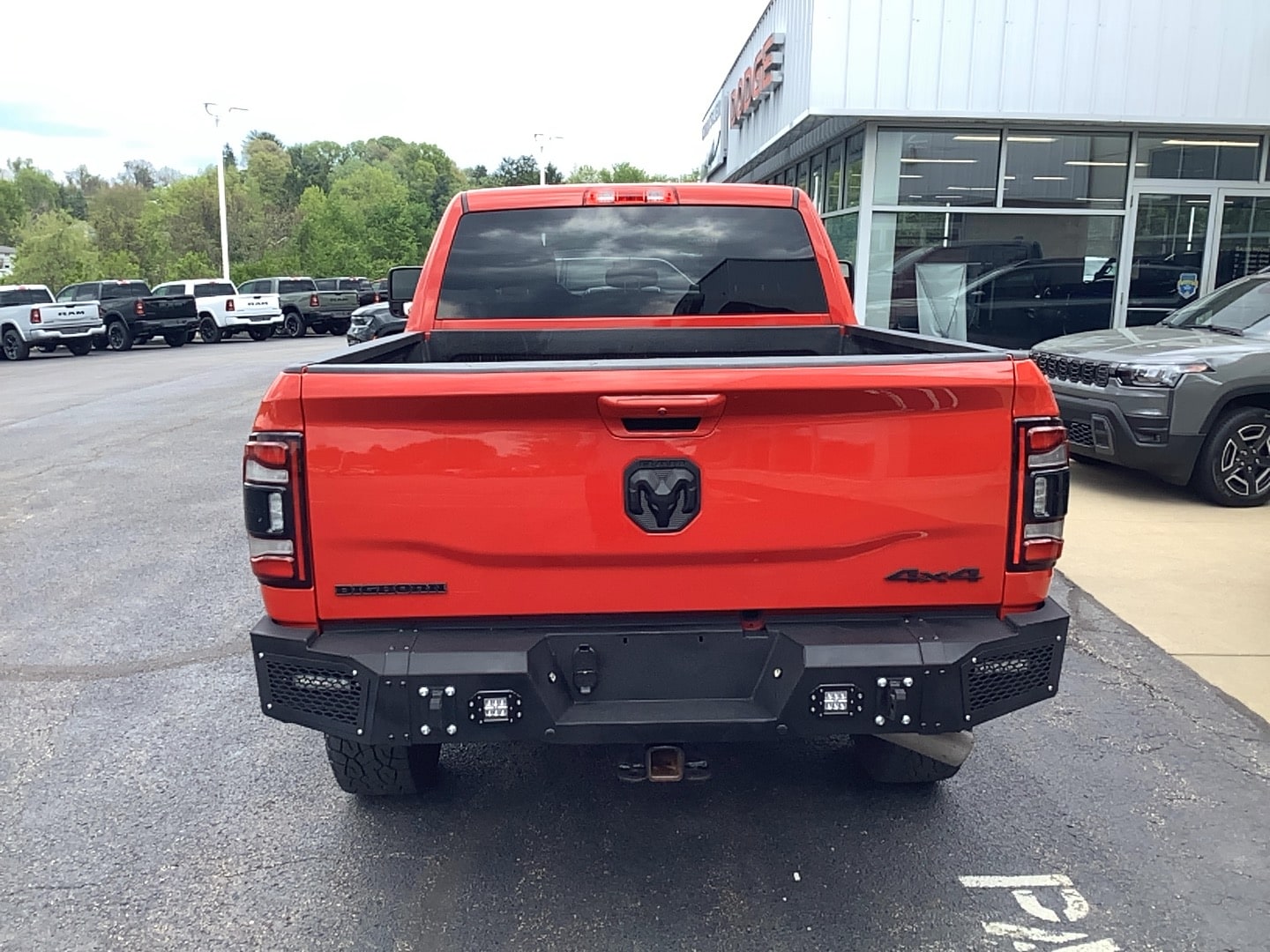 2023 Ram 2500 Big Horn Flame Red Clearcoat at Solomon CJD Brownsville