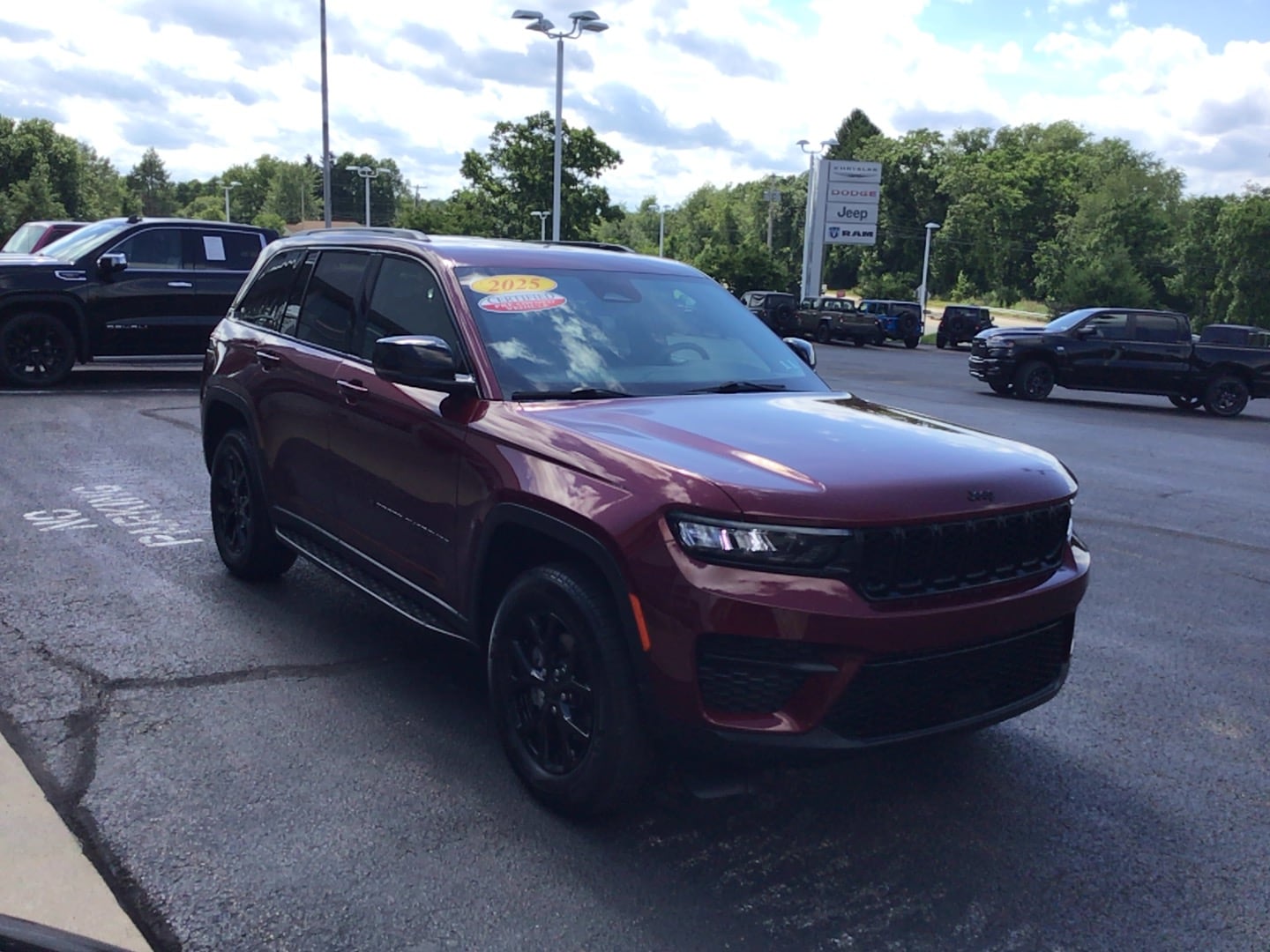 2025 Jeep Grand Cherokee Altitude X Velvet Red Pearlcoat at Solomon CJD Carmichaels