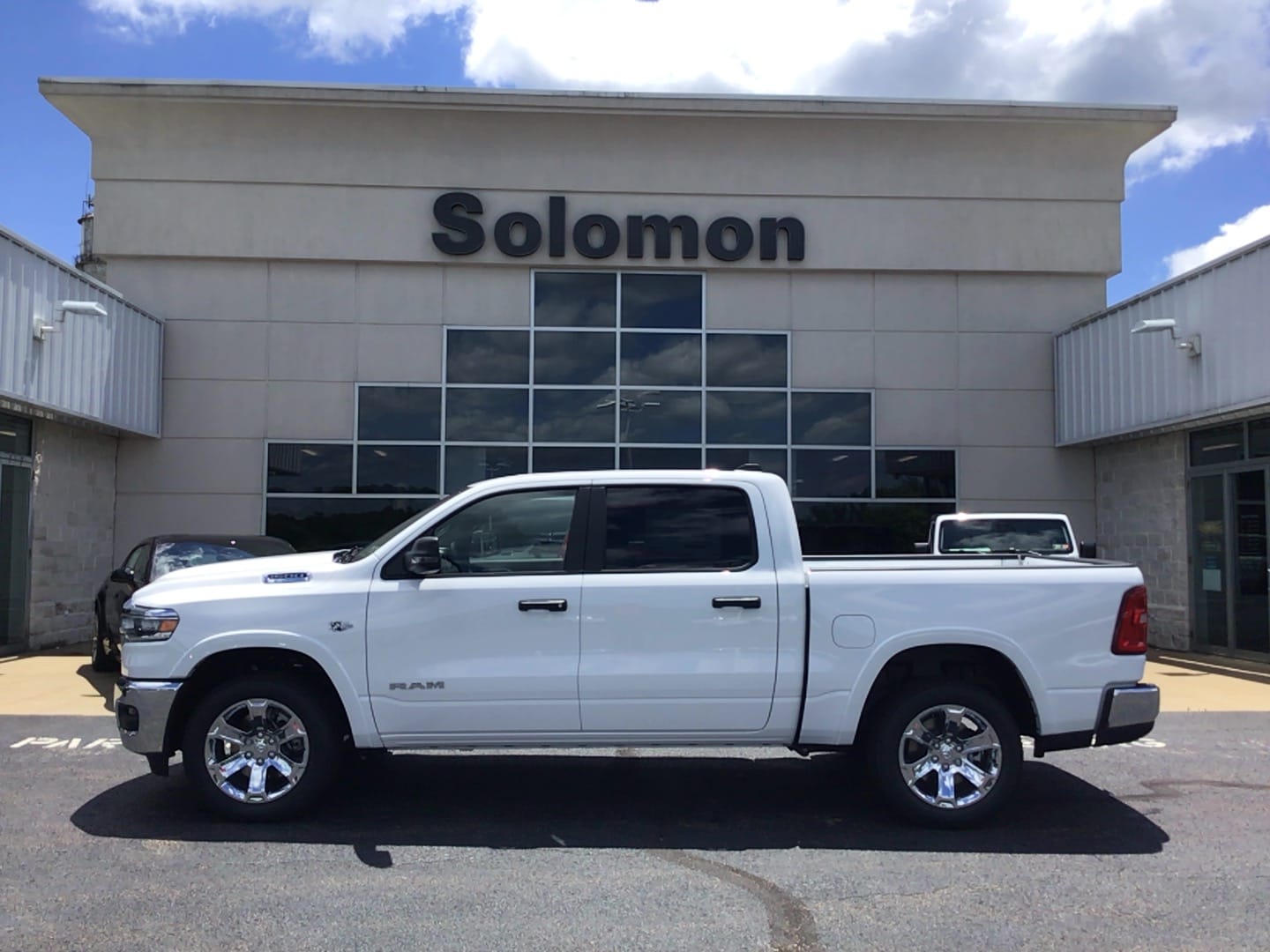 2026 Ram 1500 BIG HORN CREW CAB 4X4 5'7 BOX Bright White at Solomon CJD Carmichaels