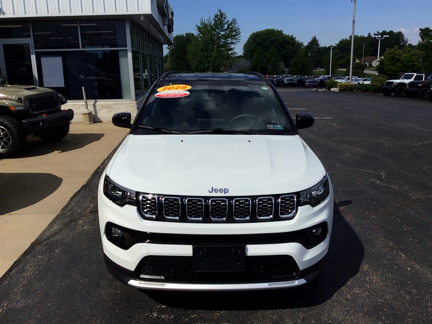 2026 Jeep Compass Limited Bright White Clearcoat at Solomon CJD Brownsville