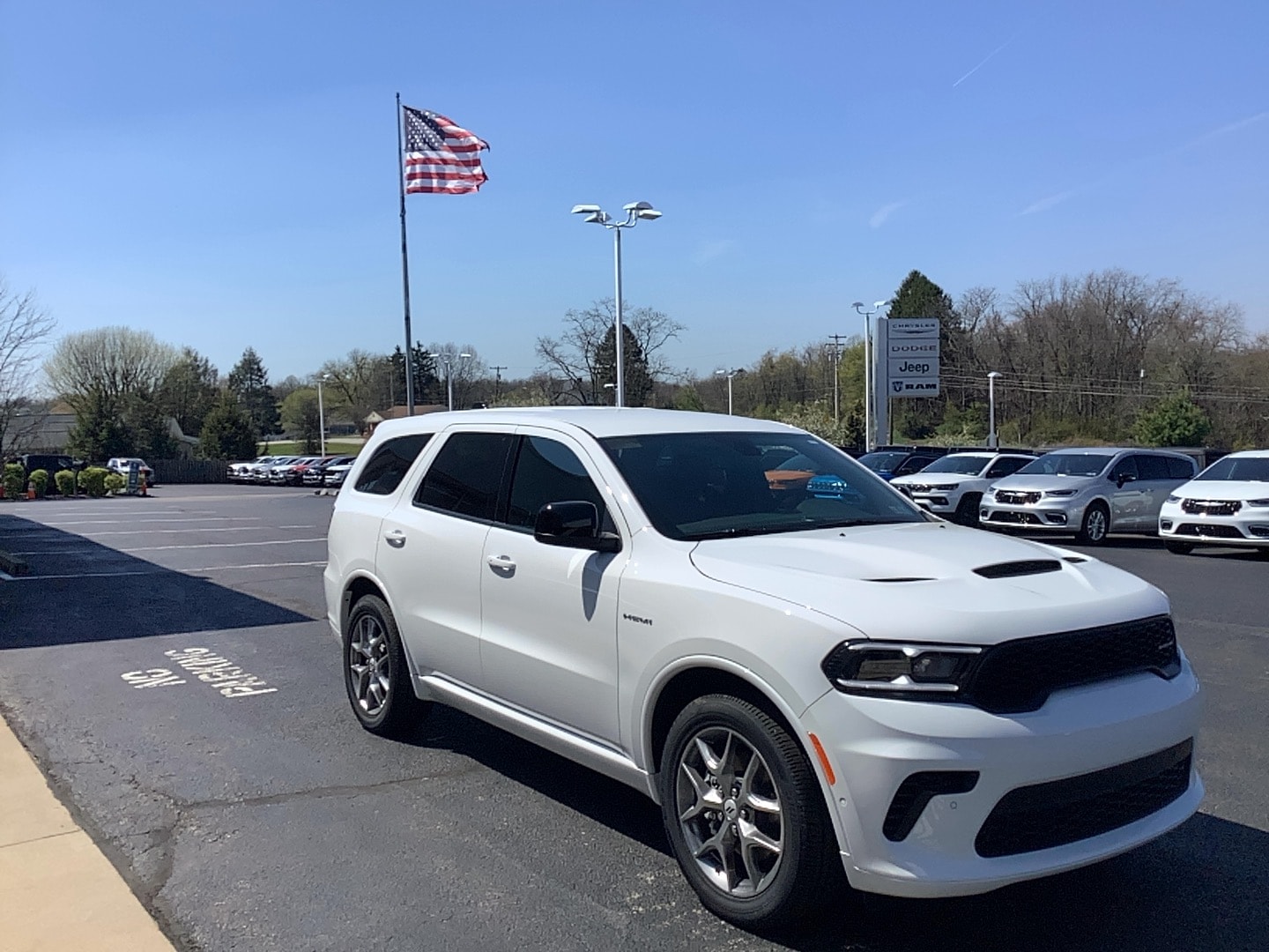 2026 Dodge Durango GT AWD HEMI V8 White Knuckle at Solomon CJD Brownsville