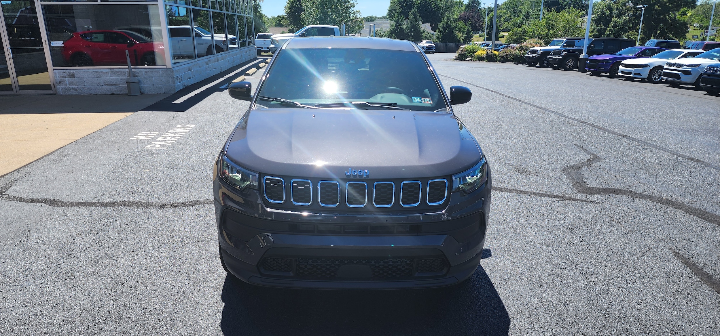 Used 2024 Jeep Compass Sport with VIN 3C4NJDAN0RT162828 for sale in Brownsville, PA