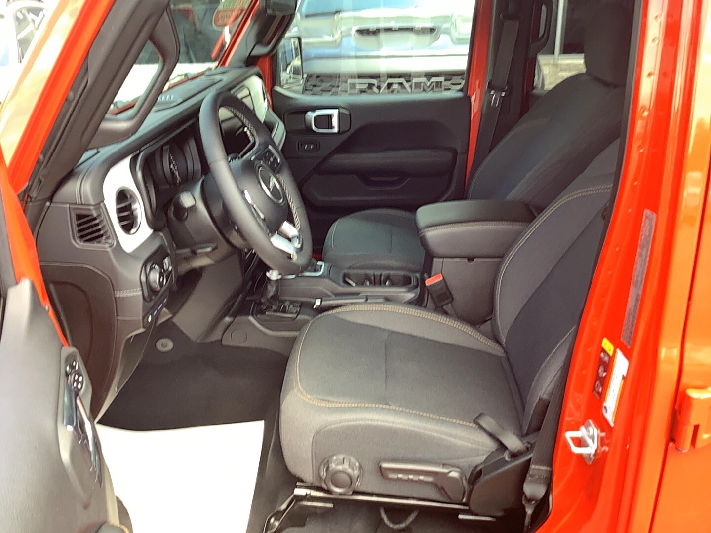 2025 Jeep Wrangler 4xe Sahara Firecracker Red Clearcoat at Solomon CJD Brownsville