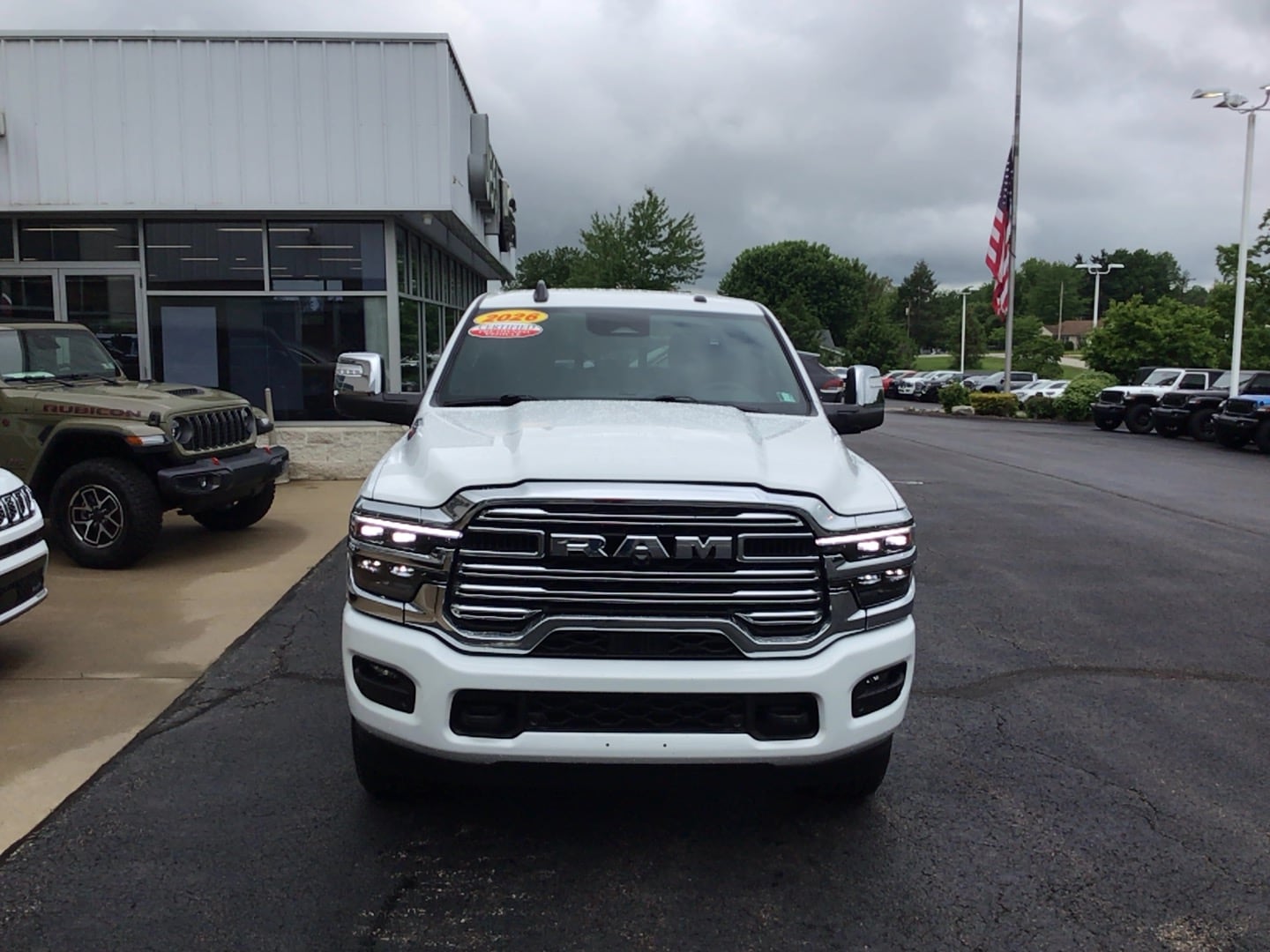 2026 Ram 2500 Laramie Bright White Clearcoat at Solomon CJD Carmichaels
