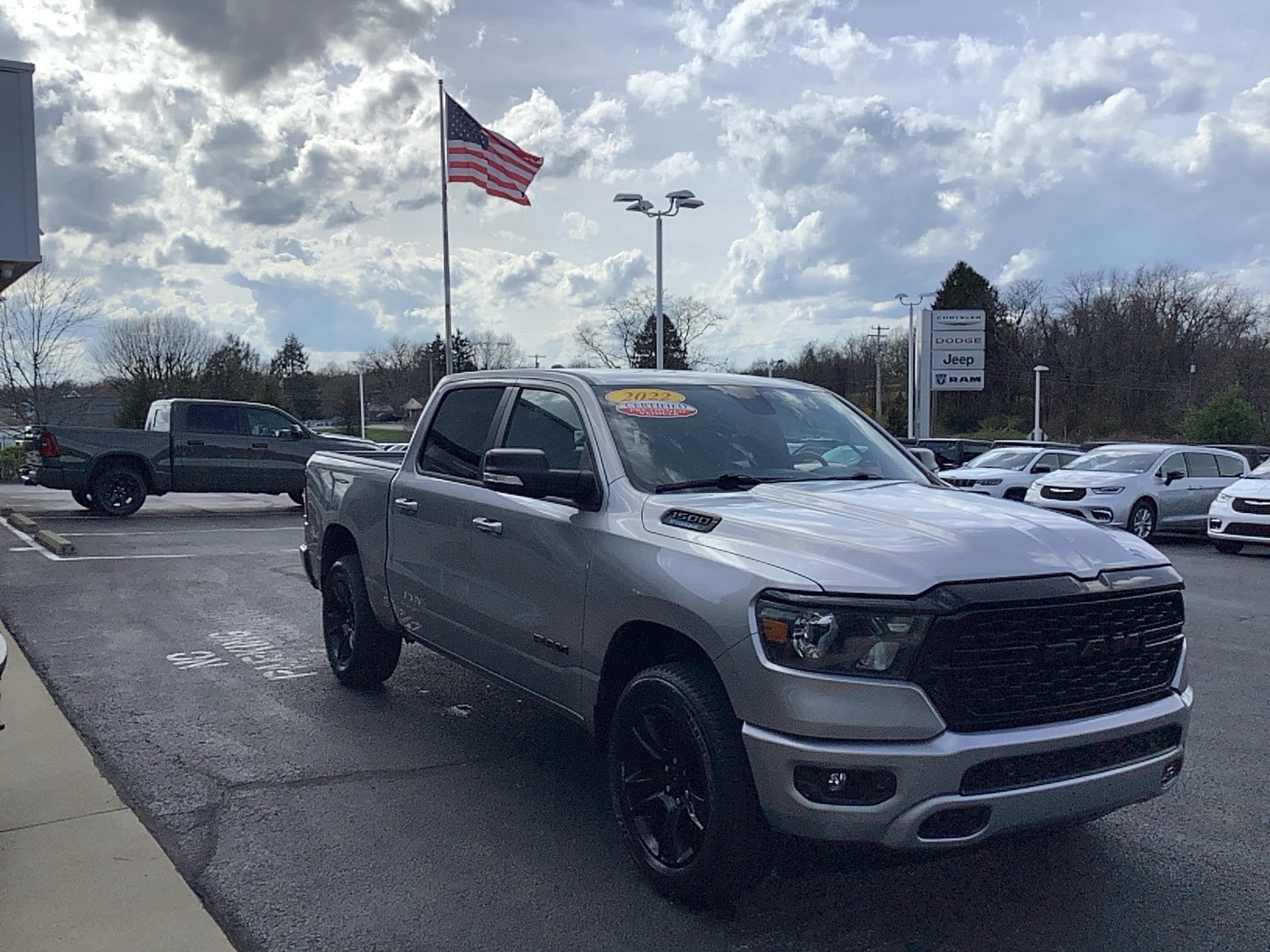 2022 Ram 1500 Big Horn Billet Silver Metallic Clearcoat at Solomon CJD Carmichaels