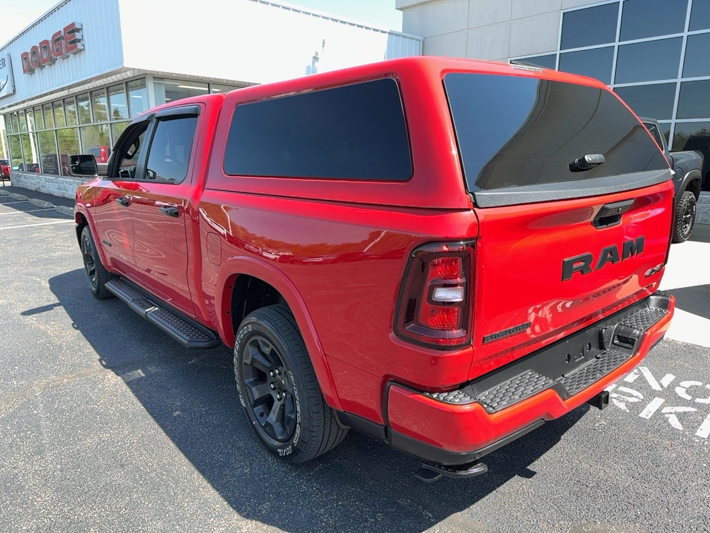 2025 Ram 1500 Big Horn Flame Red Clearcoat at Solomon CJD Brownsville