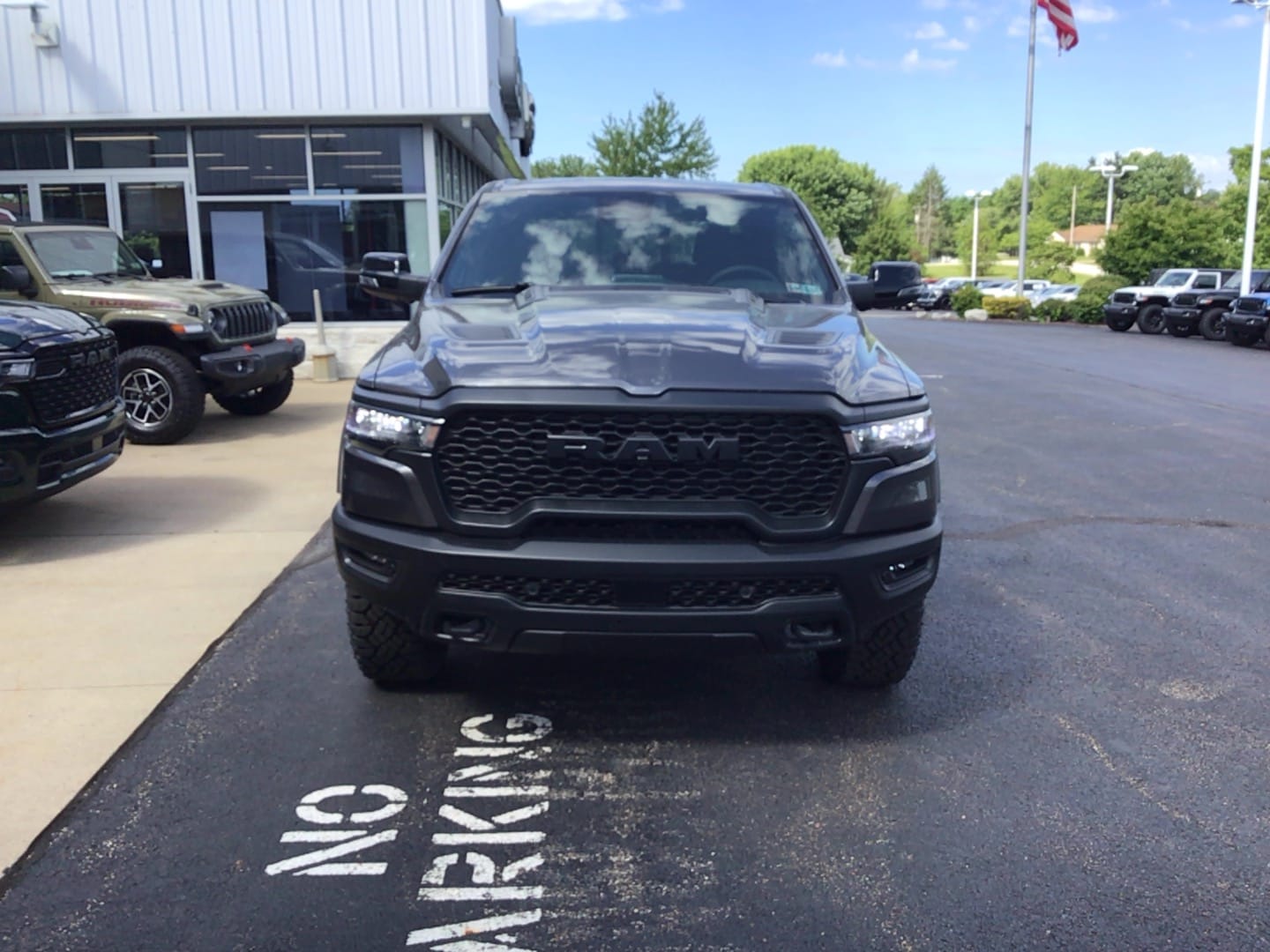 2026 Ram 1500 REBEL CREW CAB 4X4 5'7 BOX Granite Crystal at Solomon CJD Carmichaels