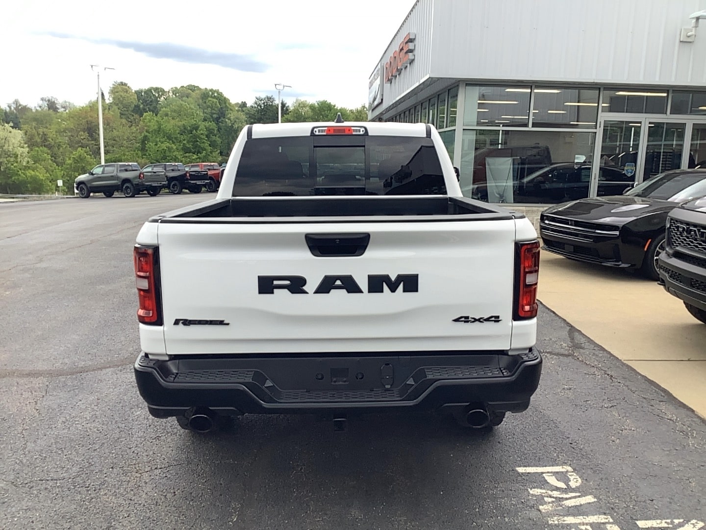 2026 Ram 1500 Rebel Bright White Clearcoat at Solomon CJD Brownsville