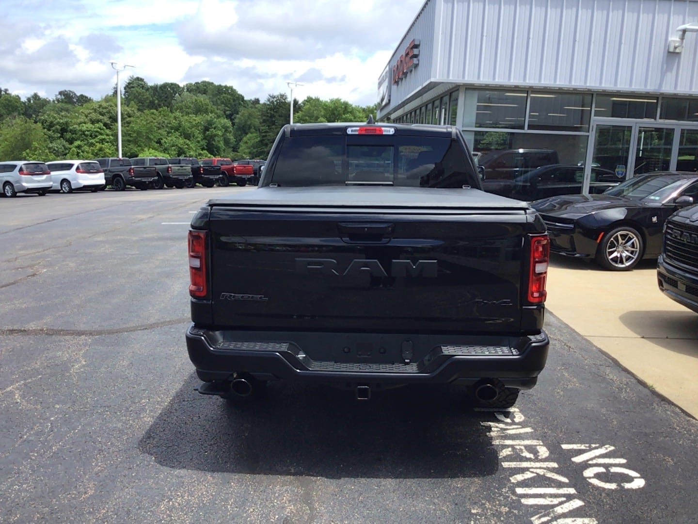 2025 Ram 1500 Rebel Diamond Black Crystal Pearlcoat at Solomon CJD Brownsville