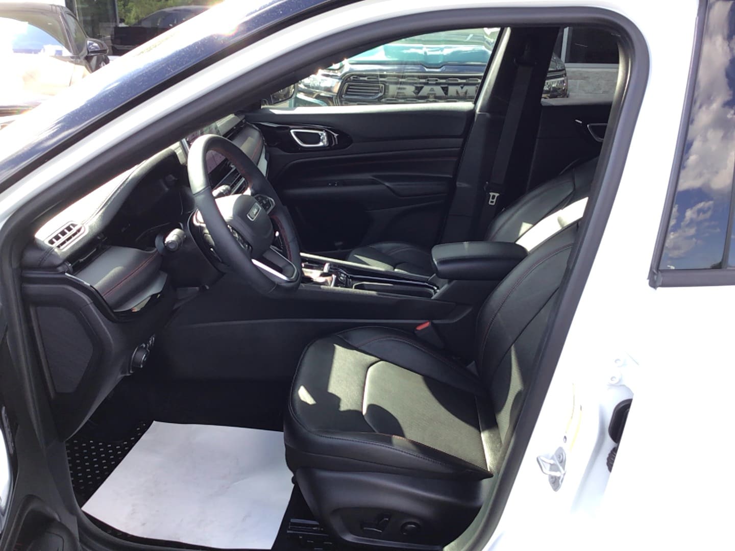 2025 Jeep Compass Trailhawk Bright White Clearcoat at Solomon CJD Brownsville