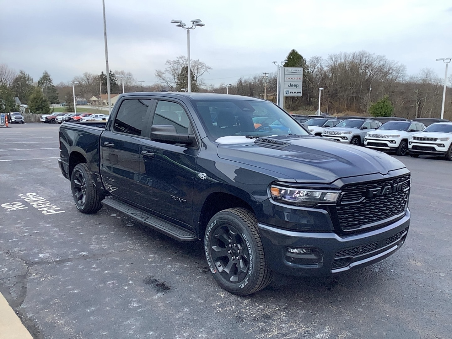 2026 Ram 1500 EXPRESS CREW CAB 4X4 5'7 BOX Forged Blue at Solomon CJD Brownsville