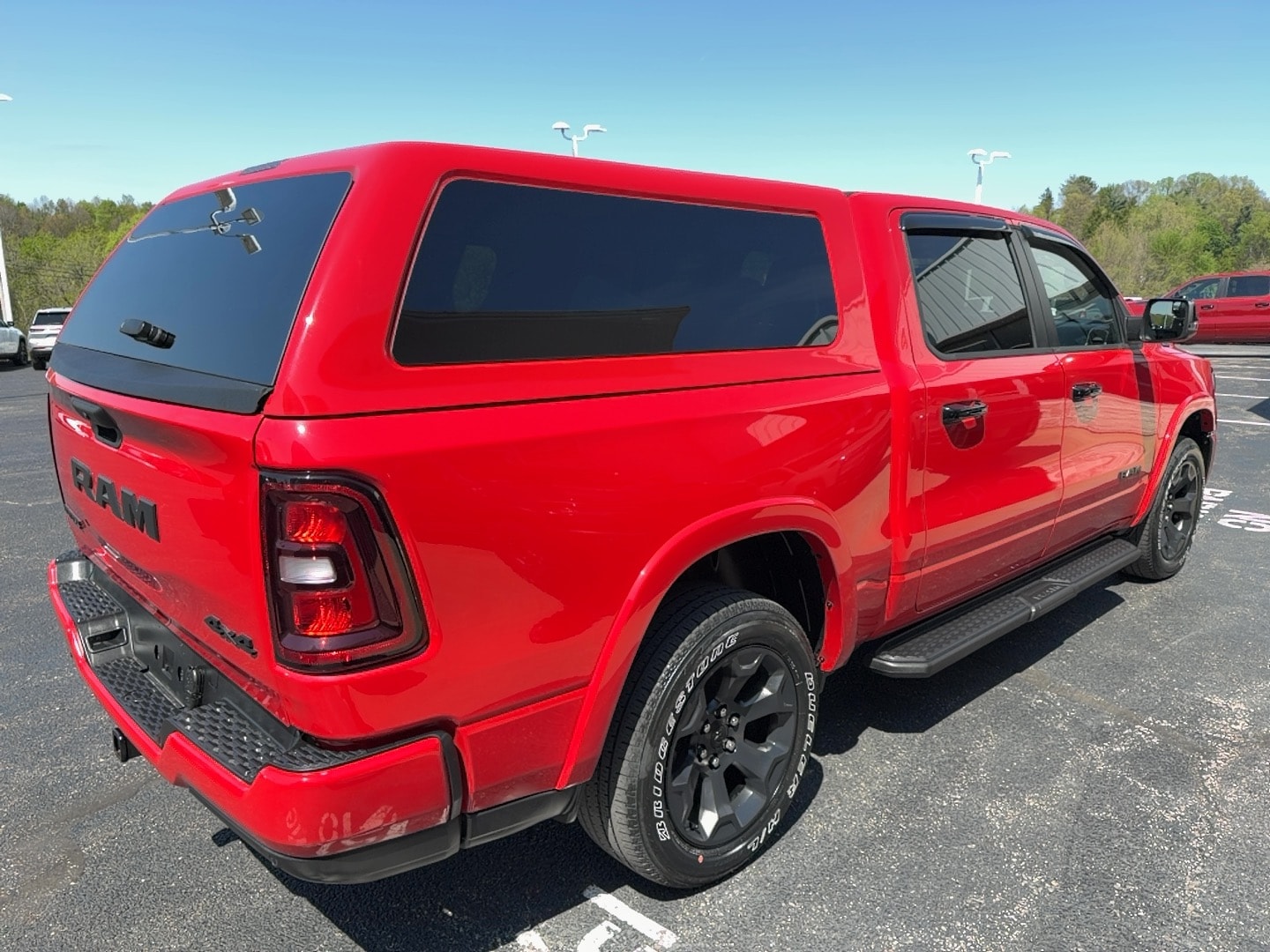 2025 Ram 1500 Big Horn Flame Red Clearcoat at Solomon CJD Brownsville