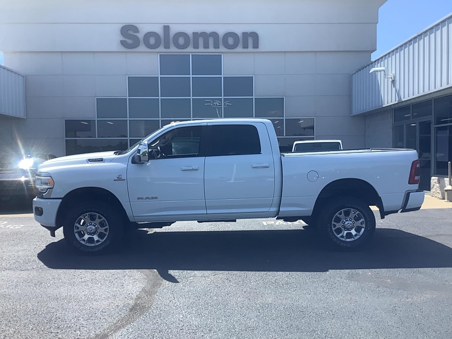 2024 Ram 2500 Laramie Bright White Clearcoat at Solomon CJD Brownsville