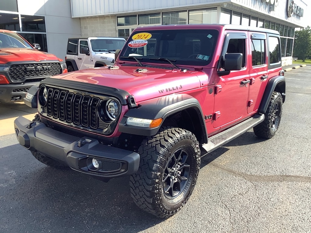 Certified 2024 Jeep Wrangler Willys Willys 4x4