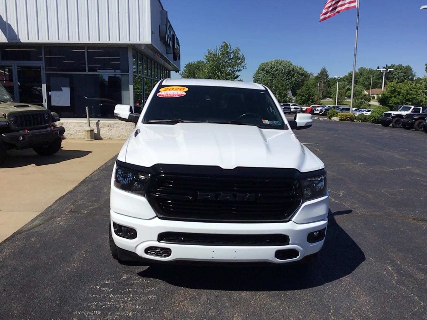 2020 Ram 1500 Big Horn Bright White Clearcoat at Solomon CJD Carmichaels
