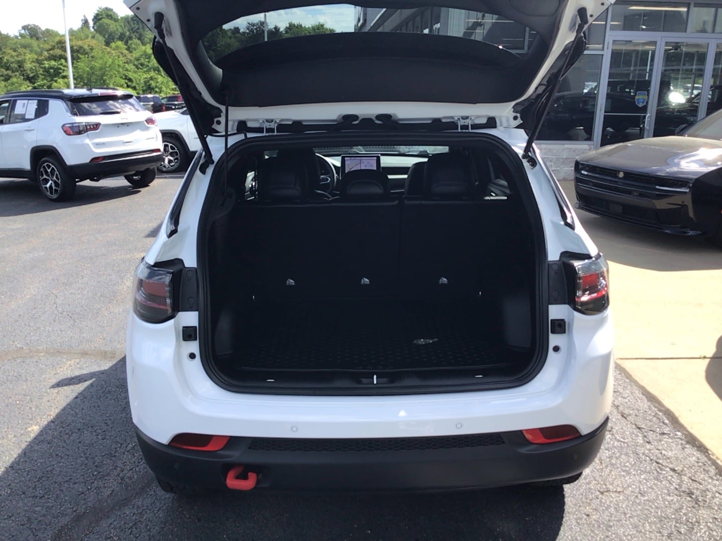 2025 Jeep Compass Trailhawk Bright White Clearcoat at Solomon CJD Brownsville