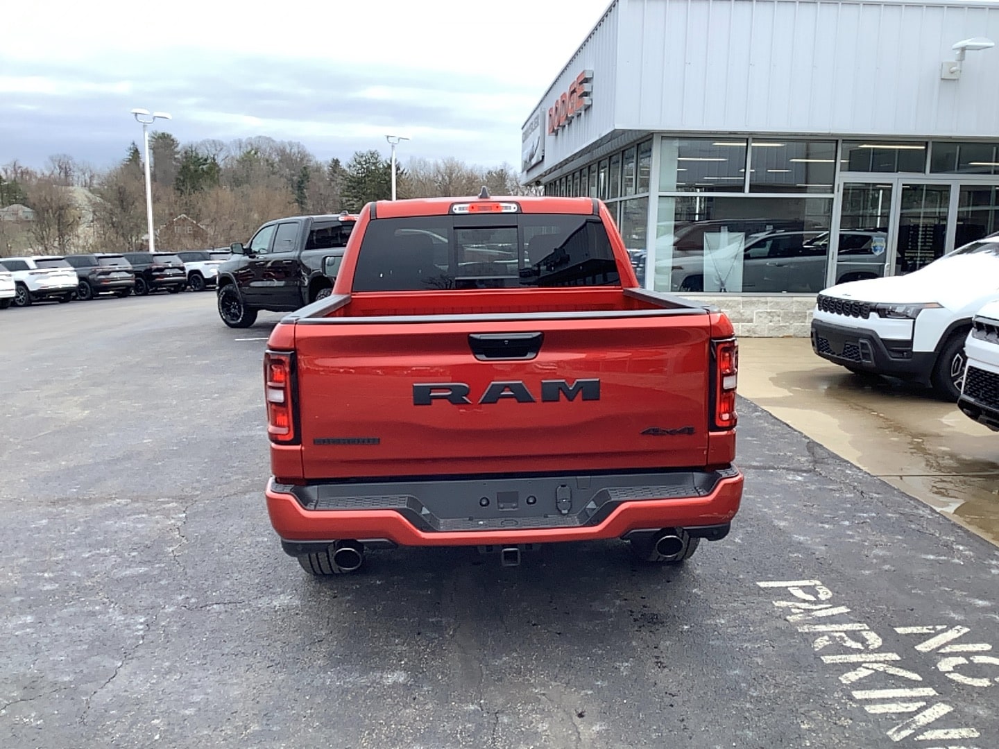 2026 Ram 1500 BIG HORN CREW CAB 4X4 5'7 BOX Molten Red Pearlcoat at Solomon CJD Carmichaels