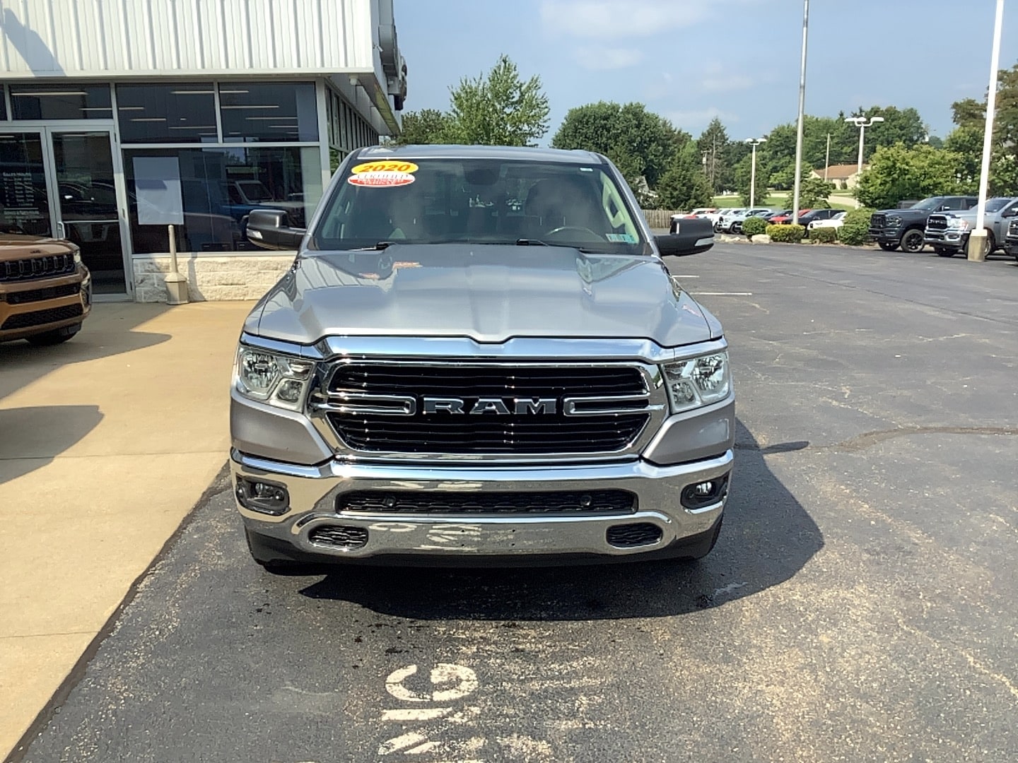 2020 Ram 1500 Big Horn Billet Silver Metallic Clearcoat at Solomon CJD Brownsville