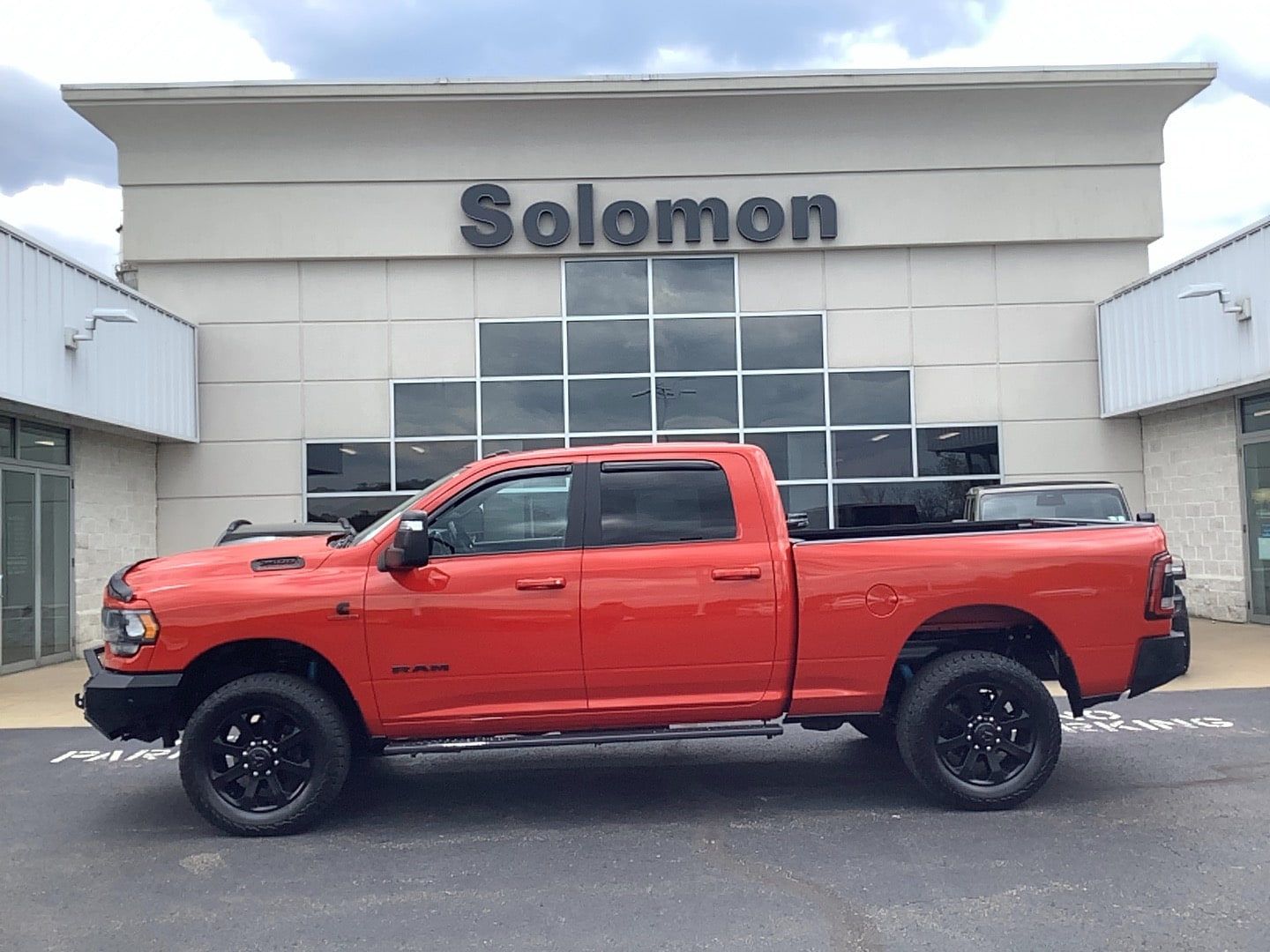 2023 Ram 2500 Big Horn Flame Red Clearcoat at Solomon CJD Brownsville