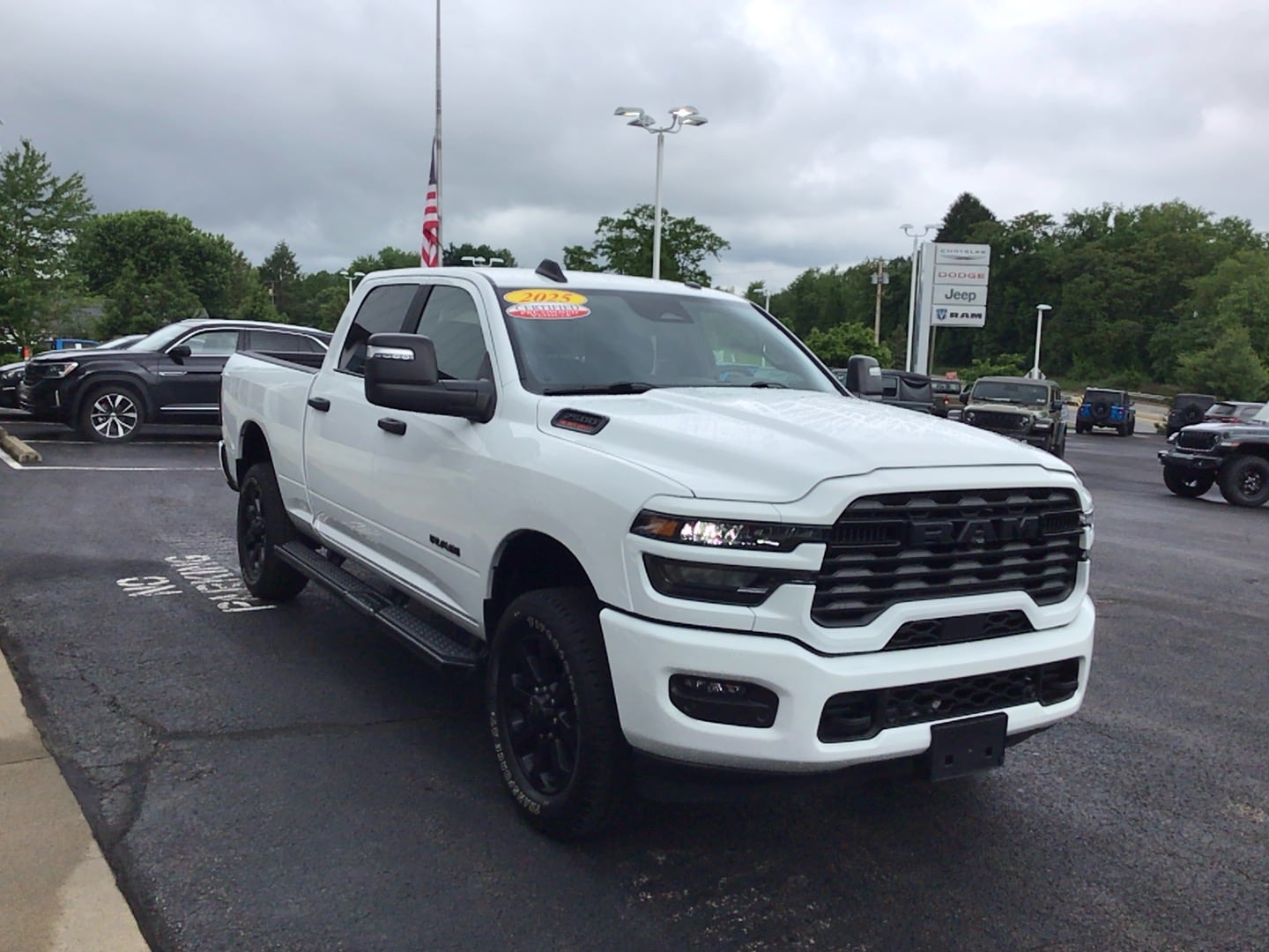 2025 Ram 2500 Big Horn Bright White Clearcoat at Solomon CJD Brownsville