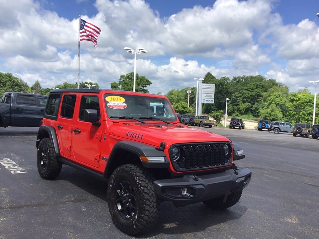 Certified 2025 Jeep Wrangler 4xe Willys Willys 4x4