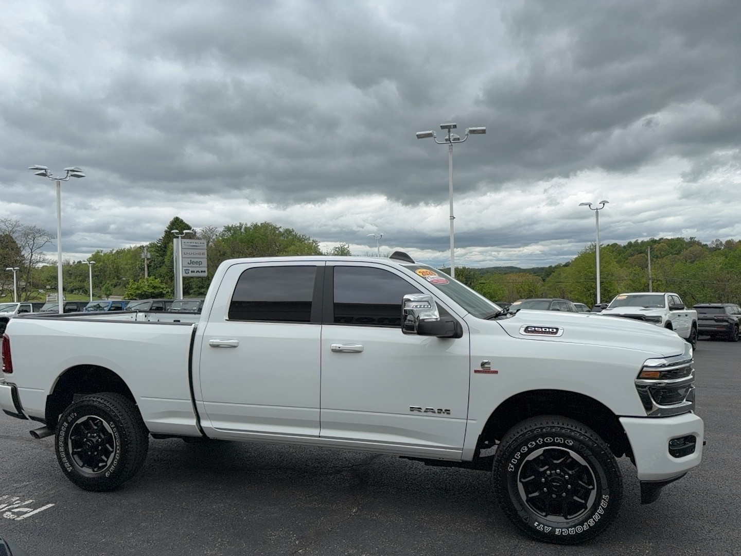 2026 Ram 2500 Laramie Bright White Clearcoat at Solomon CJD Carmichaels