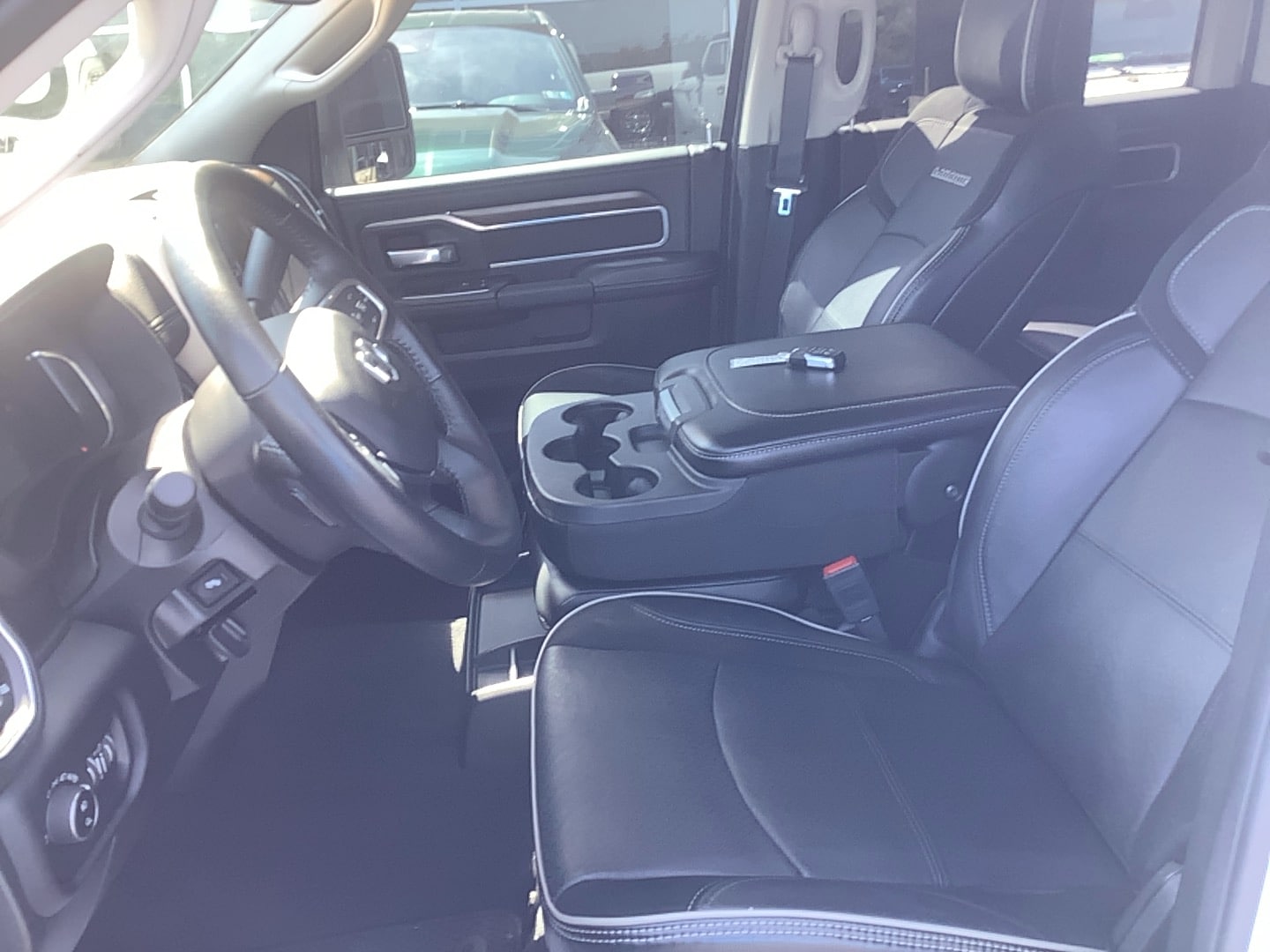 2024 Ram 2500 Laramie Bright White Clearcoat at Solomon CJD Brownsville