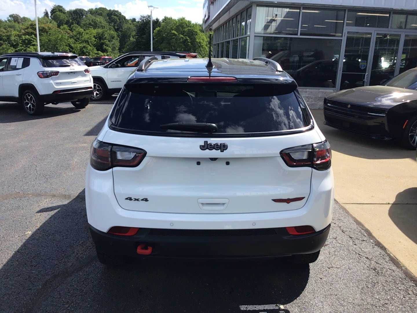 2025 Jeep Compass Trailhawk Bright White Clearcoat at Solomon CJD Brownsville