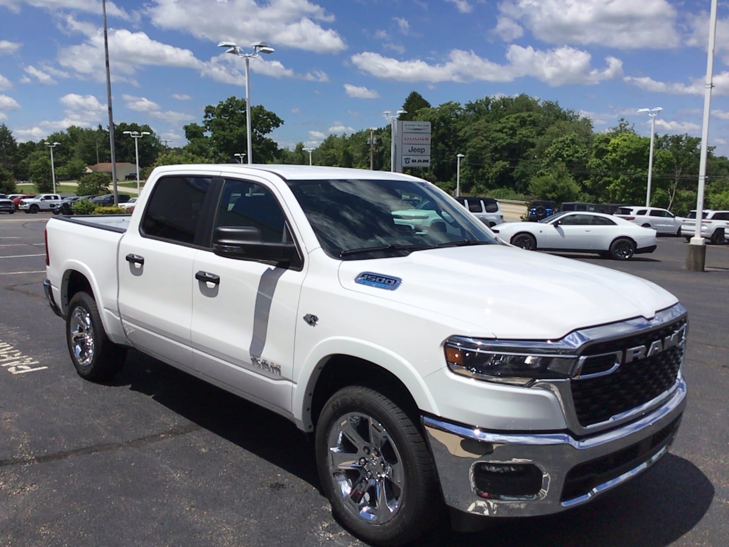 2026 Ram 1500 BIG HORN CREW CAB 4X4 5'7 BOX Bright White at Solomon CJD Carmichaels