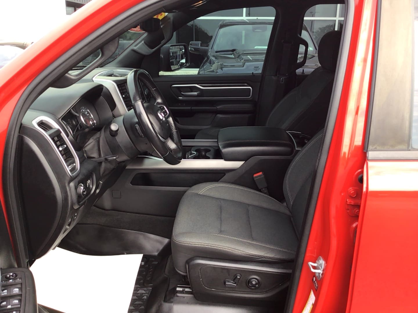 2021 Ram 1500 Big Horn Flame Red Clearcoat at Solomon CJD Brownsville