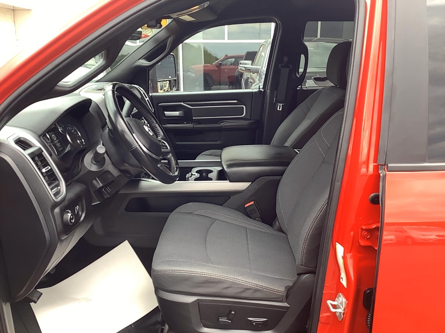 2023 Ram 2500 Big Horn Flame Red Clearcoat at Solomon CJD Brownsville