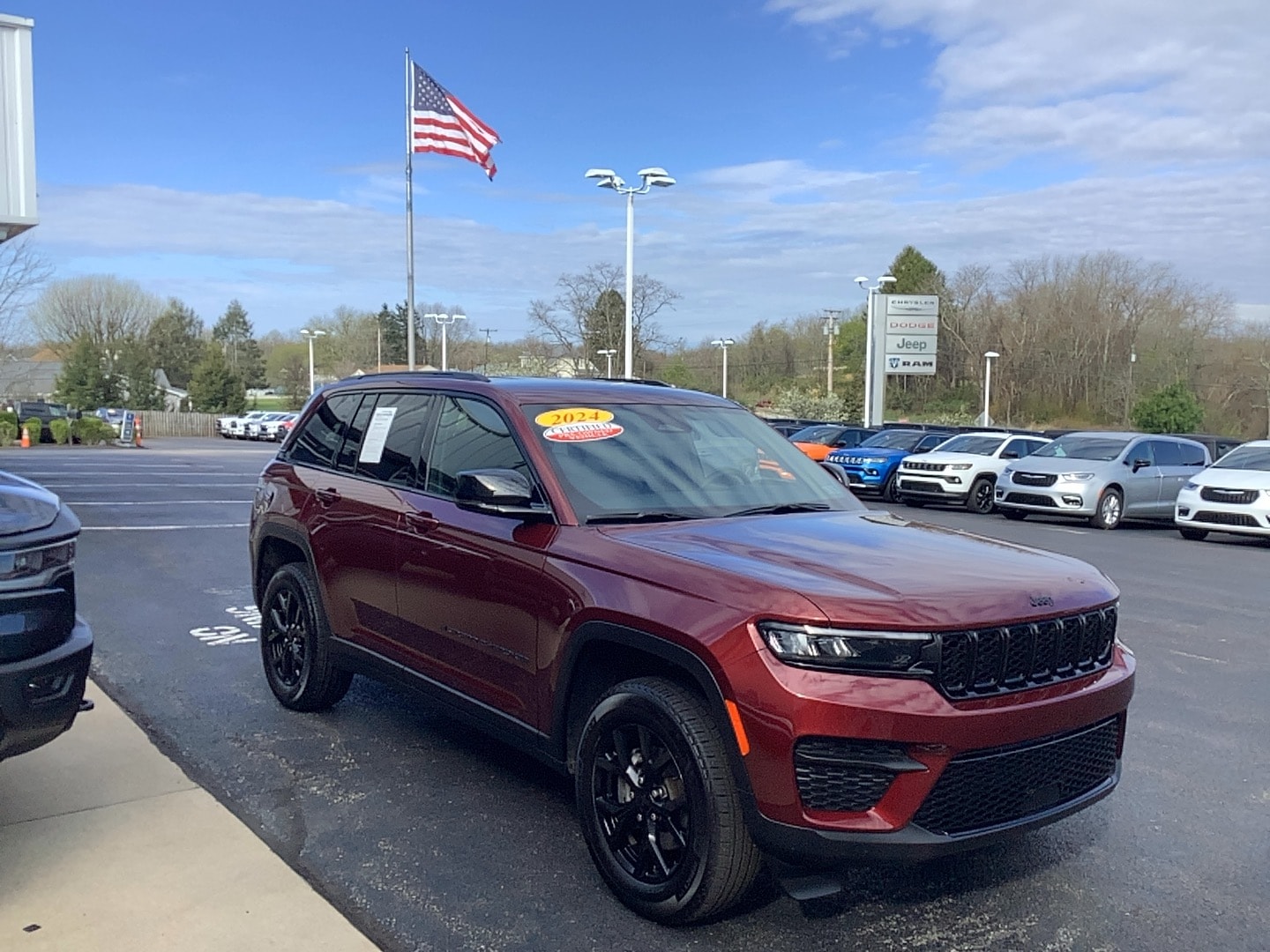 2024 Jeep Grand Cherokee Altitude Velvet Red Pearlcoat at Solomon CJD Carmichaels