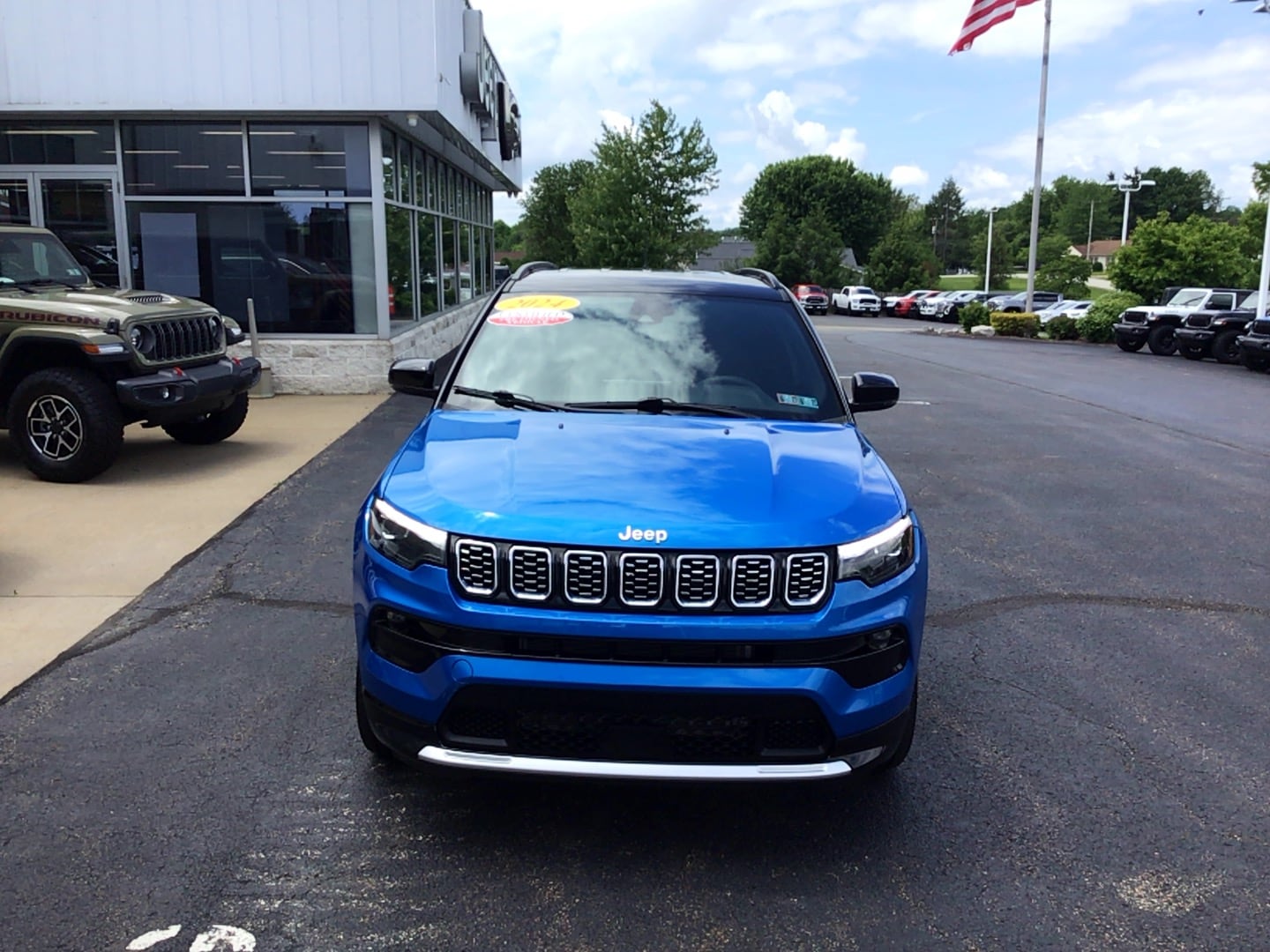 2025 Jeep Compass Limited Hydro Blue Pearlcoat at Solomon CJD Brownsville