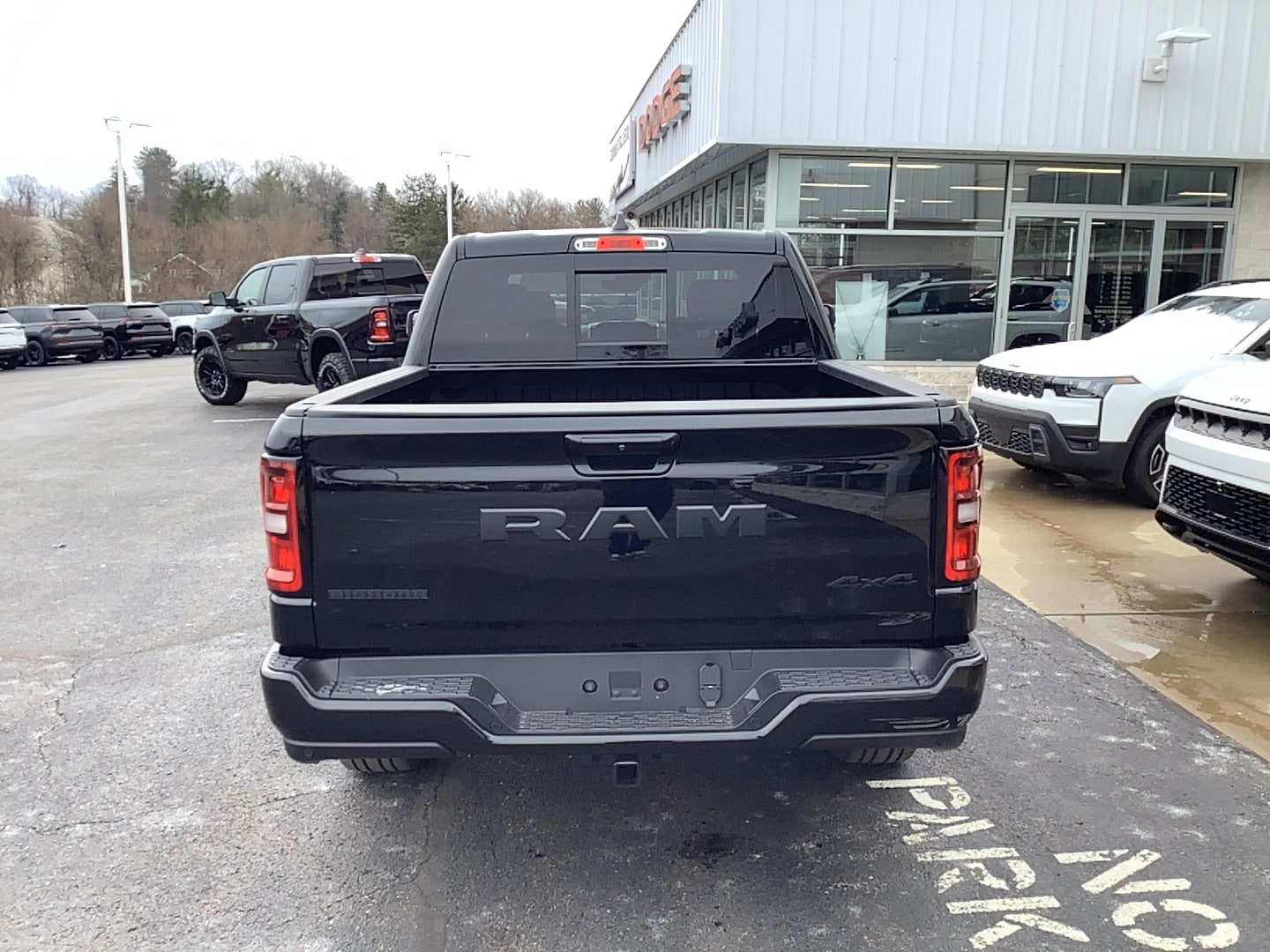2026 Ram 1500 BIG HORN CREW CAB 4X4 5'7 BOX Diamond Black Crystal Pearlcoat at Solomon CJD Brownsville