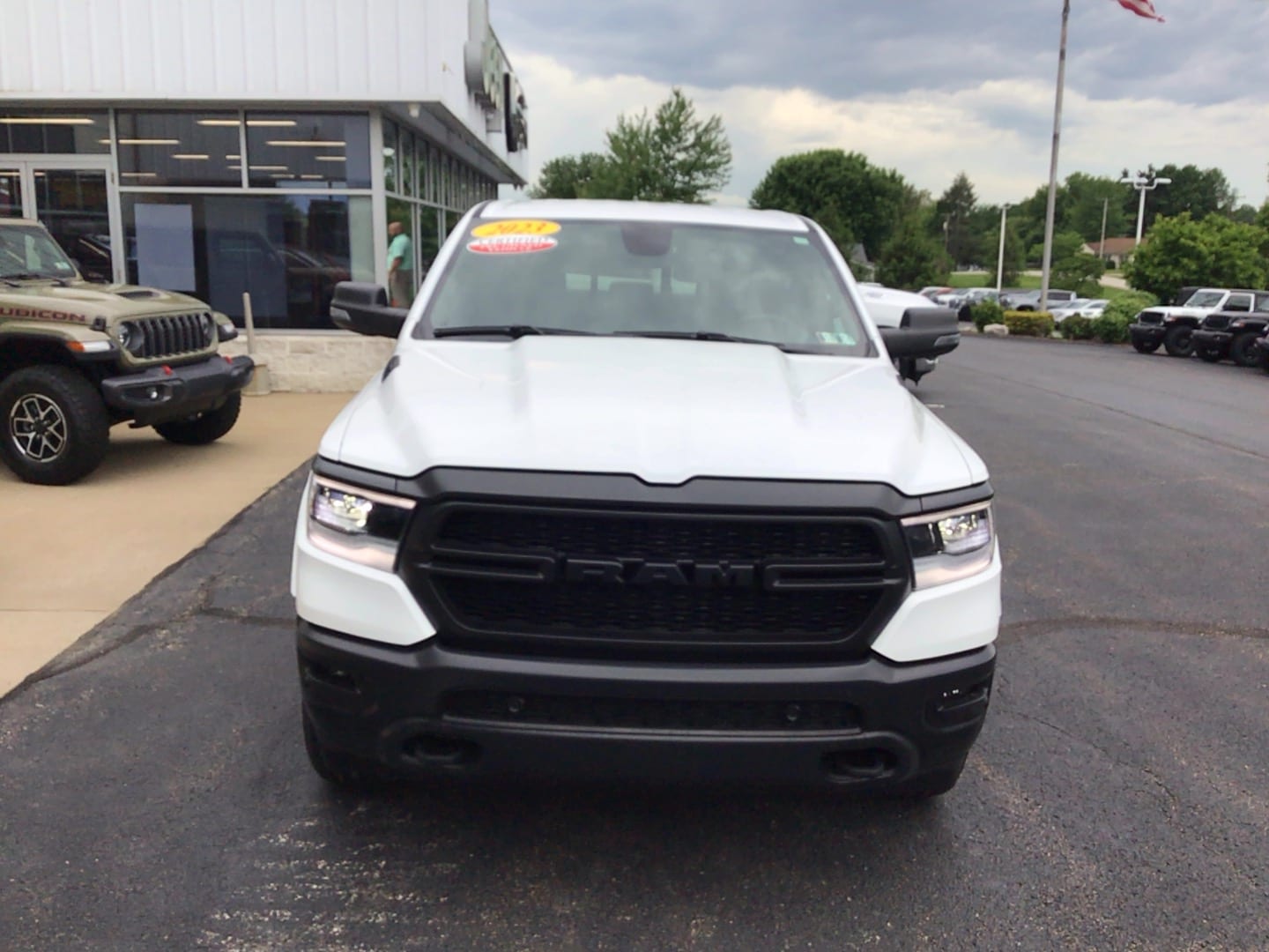 2023 Ram 1500 Big Horn Bright White Clearcoat at Solomon CJD Brownsville
