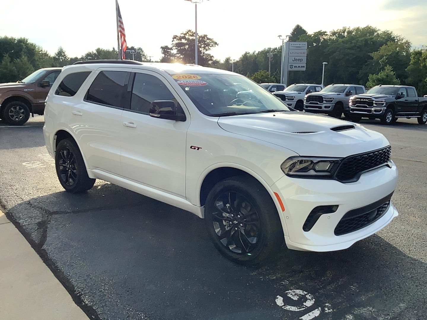 2026 Dodge Durango GT Plus White Knuckle Clearcoat at Solomon CJD Carmichaels