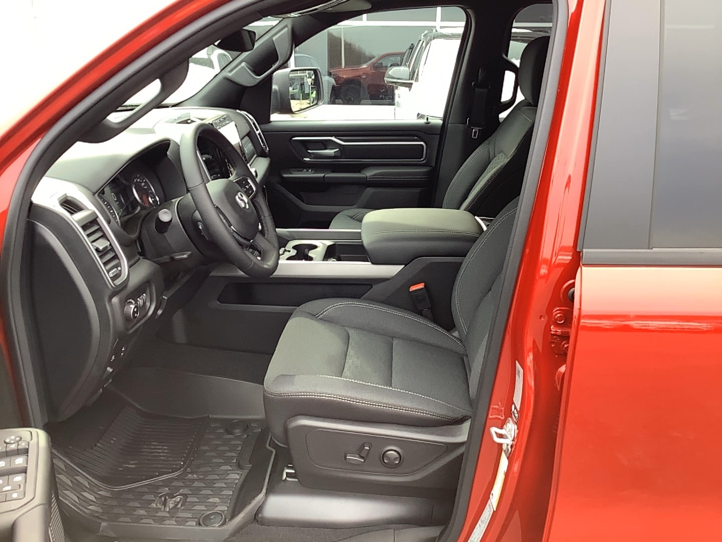 2026 Ram 1500 BIG HORN CREW CAB 4X4 5'7 BOX Molten Red Pearlcoat at Solomon CJD Carmichaels