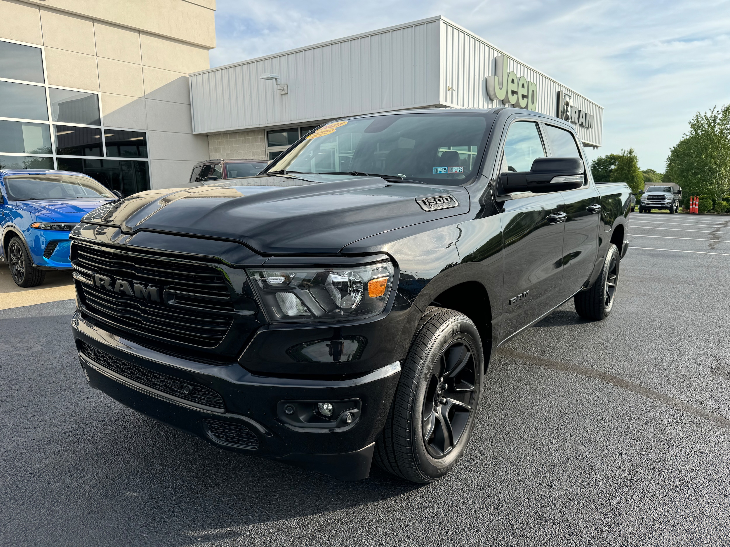 Used 2021 RAM Ram 1500 Pickup Big Horn/Lone Star with VIN 1C6SRFFT6MN596346 for sale in Brownsville, PA