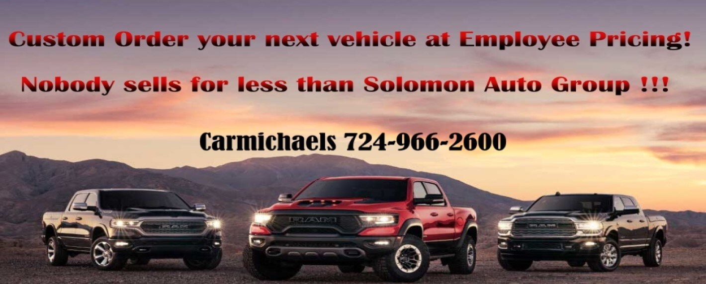 Carmichaels PA's Solomon Chrysler, Dodge, Jeep, Ram Carmichaels New
