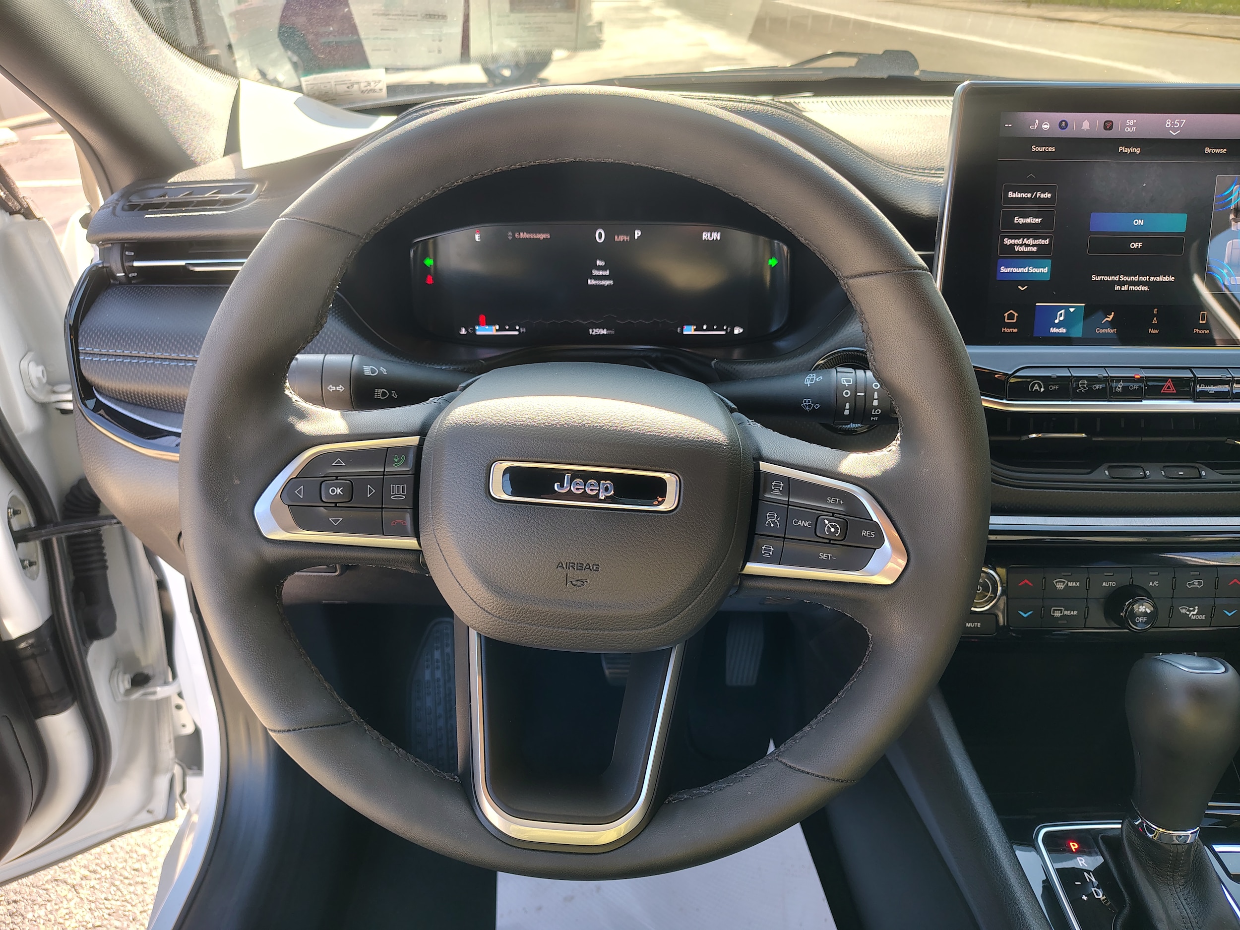 2025 Jeep Compass Limited Bright White Clearcoat at Solomon CJD Brownsville