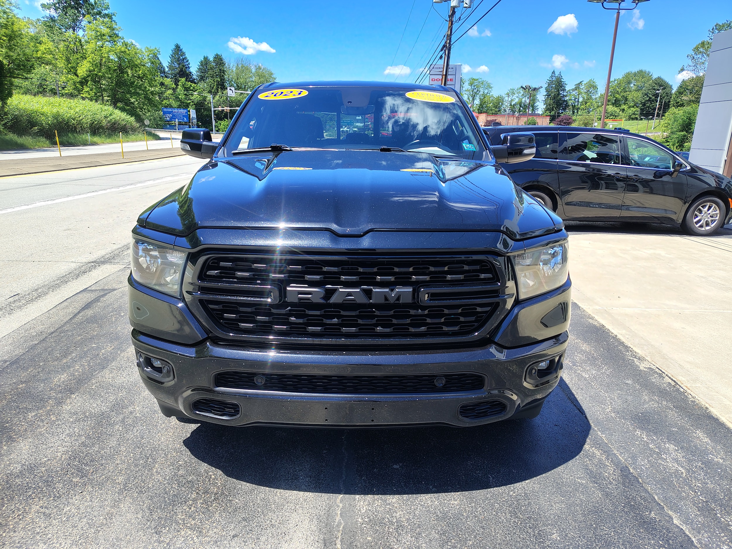2023 Ram 1500 Big Horn Diamond Black Crystal Pearlcoat at Solomon CJD Brownsville