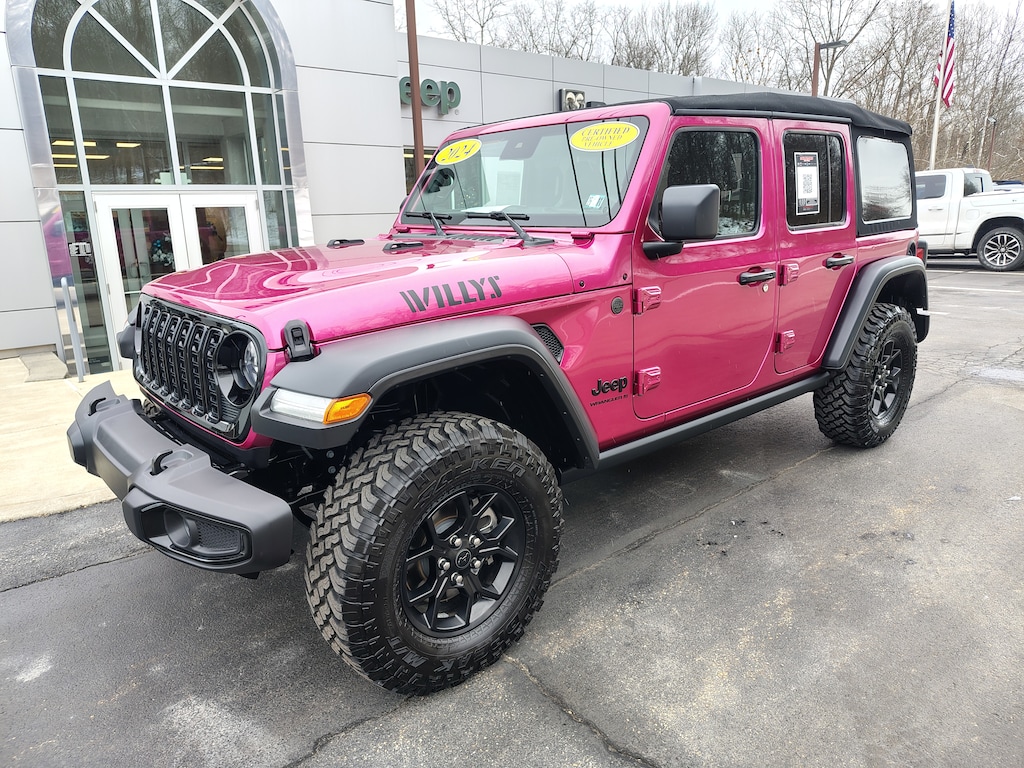 Certified 2024 Jeep Wrangler Willys Willys 4x4