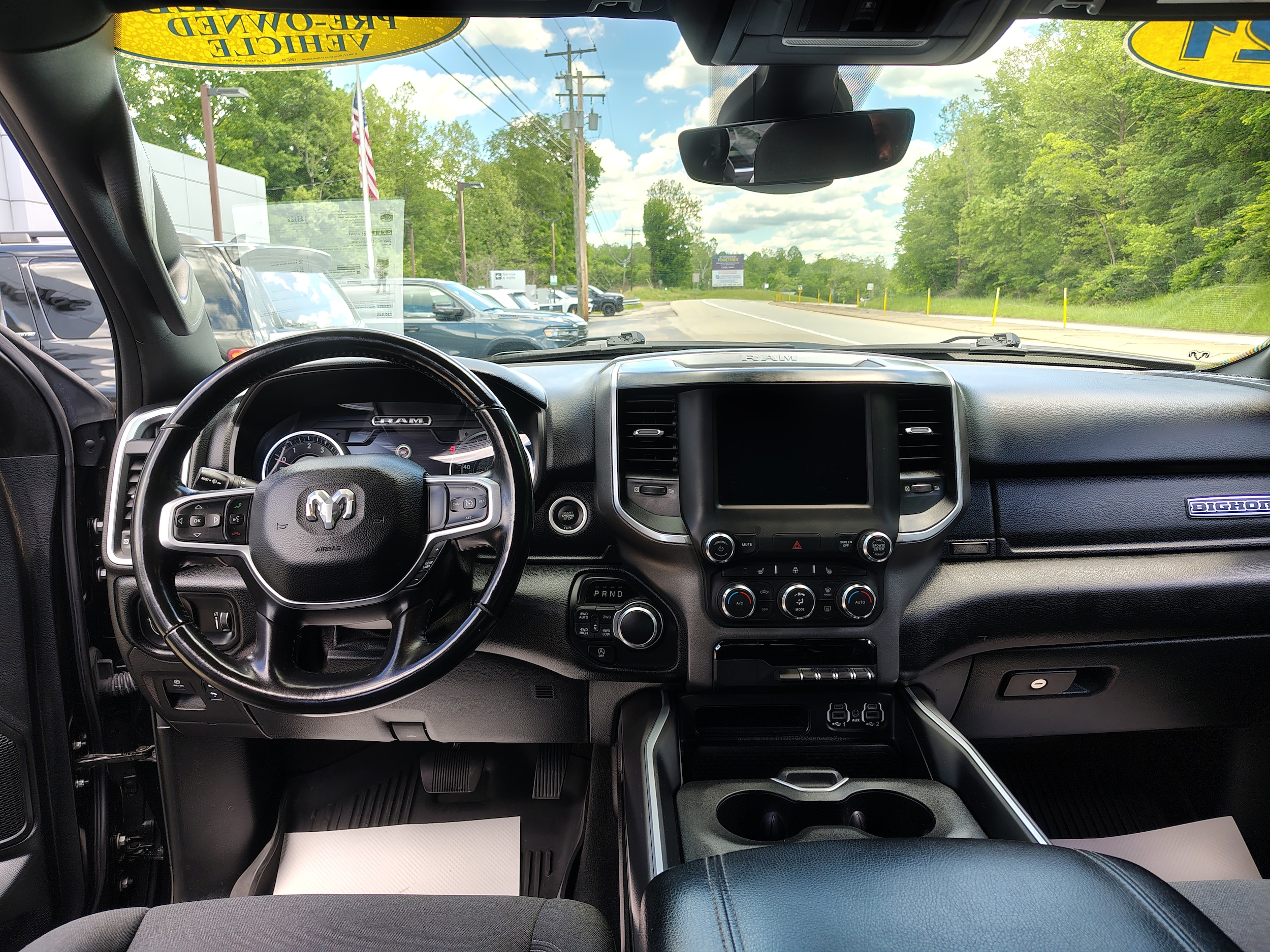 2021 Ram 1500 Big Horn Diamond Black Crystal Pearlcoat at Solomon CJD Brownsville