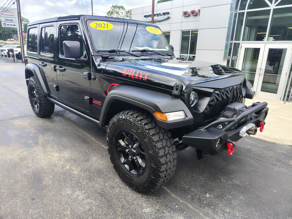 Certified 2021 Jeep Wrangler Unlimited Willys Unlimited Willys 4x4