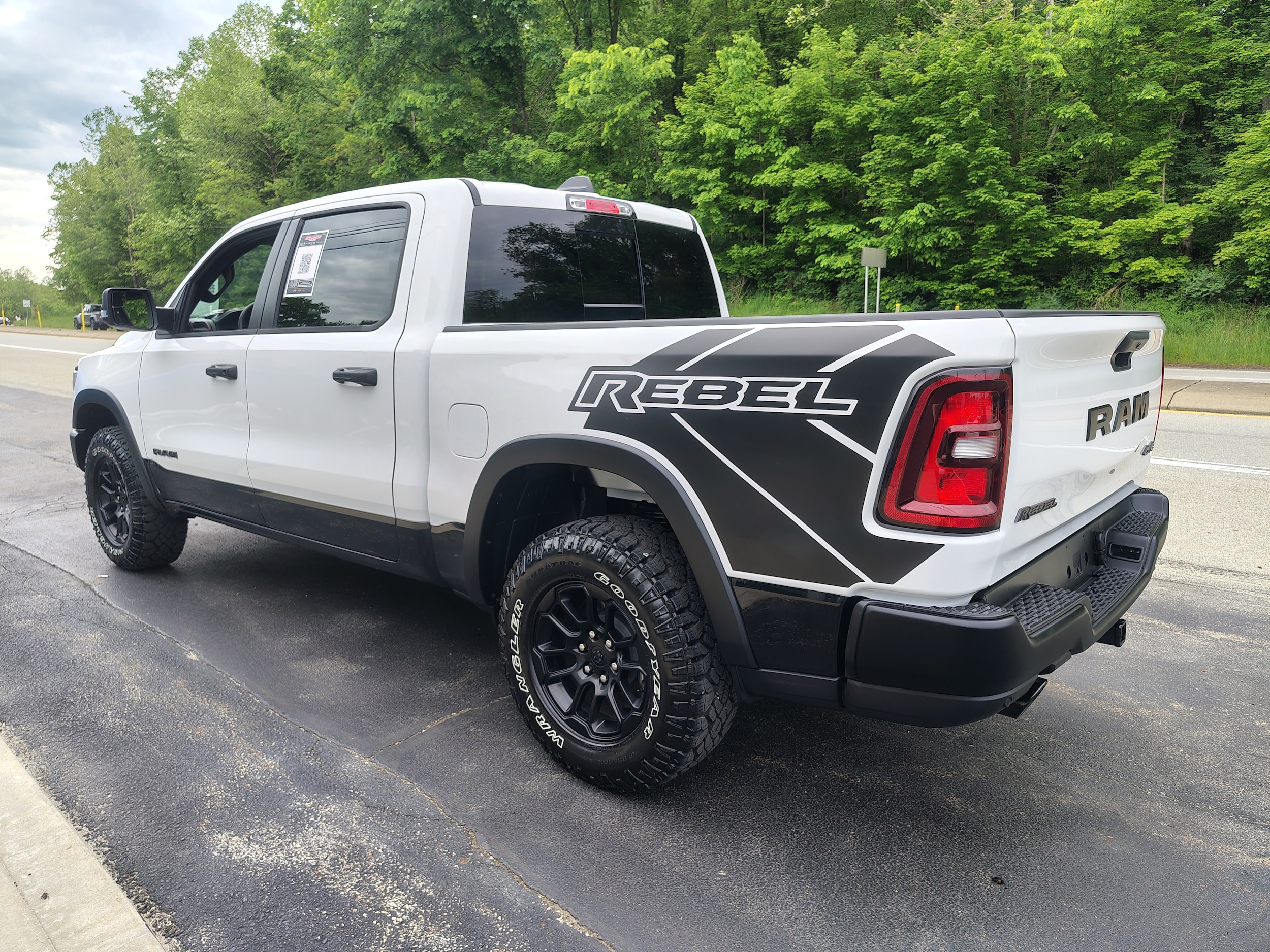 2026 Ram 1500 Rebel Bright White Clearcoat at Solomon CJD Brownsville