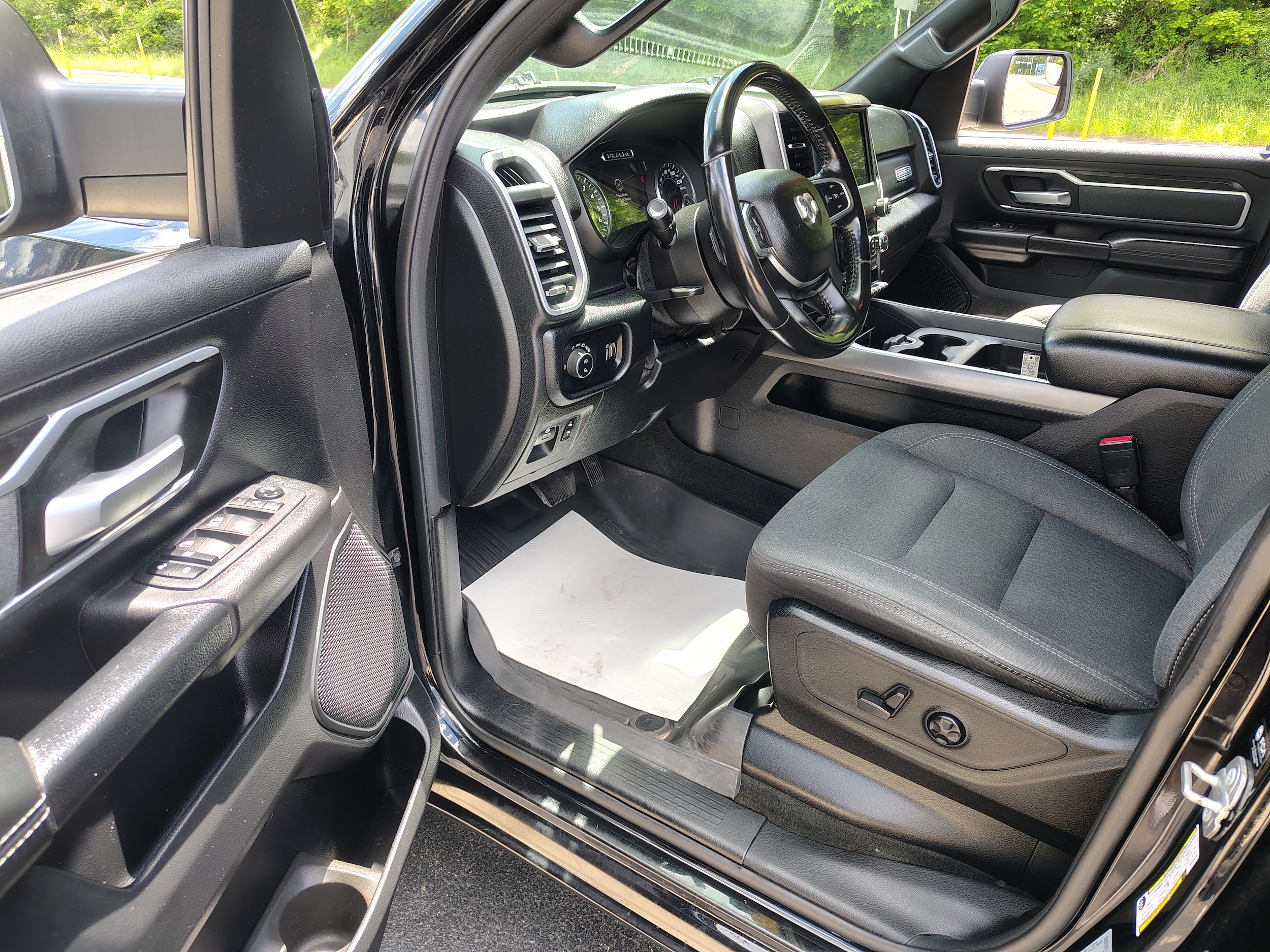 2021 Ram 1500 Big Horn Diamond Black Crystal Pearlcoat at Solomon CJD Brownsville
