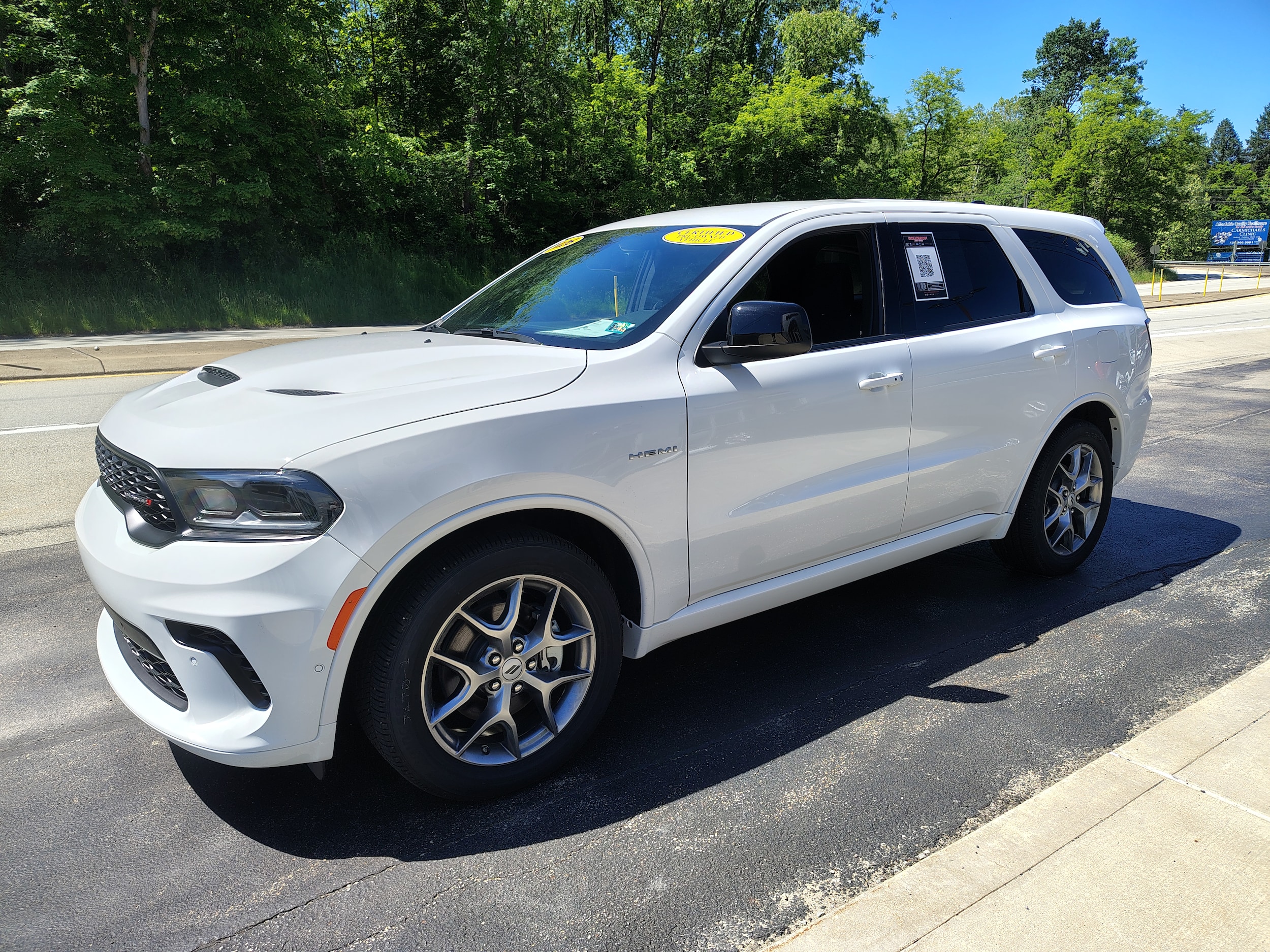 2026 Dodge Durango GT HEMI V8 White Knuckle Clearcoat at Solomon CJD Brownsville