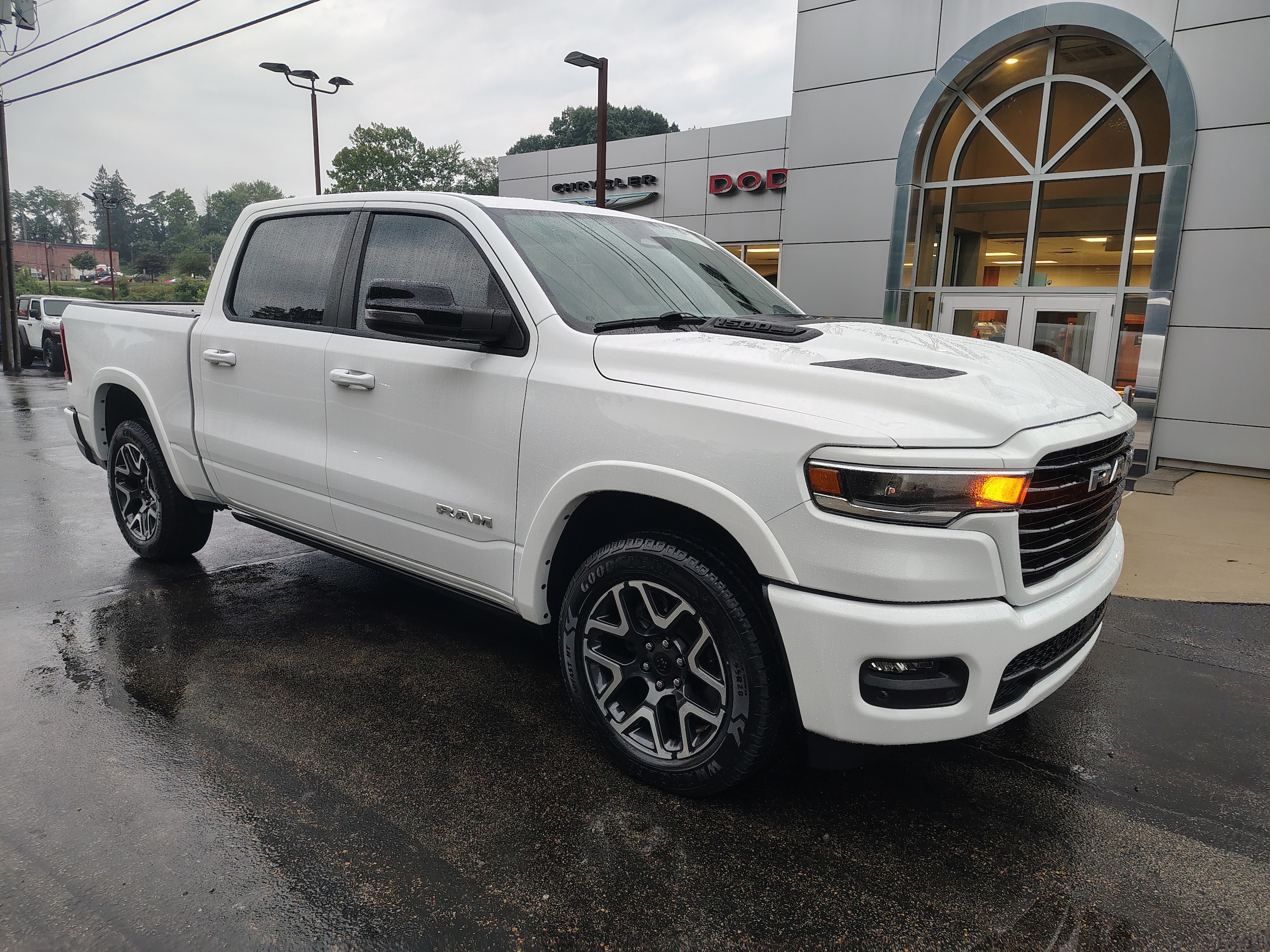 2025 Ram 1500 Laramie Bright White Clearcoat at Solomon CJD Carmichaels