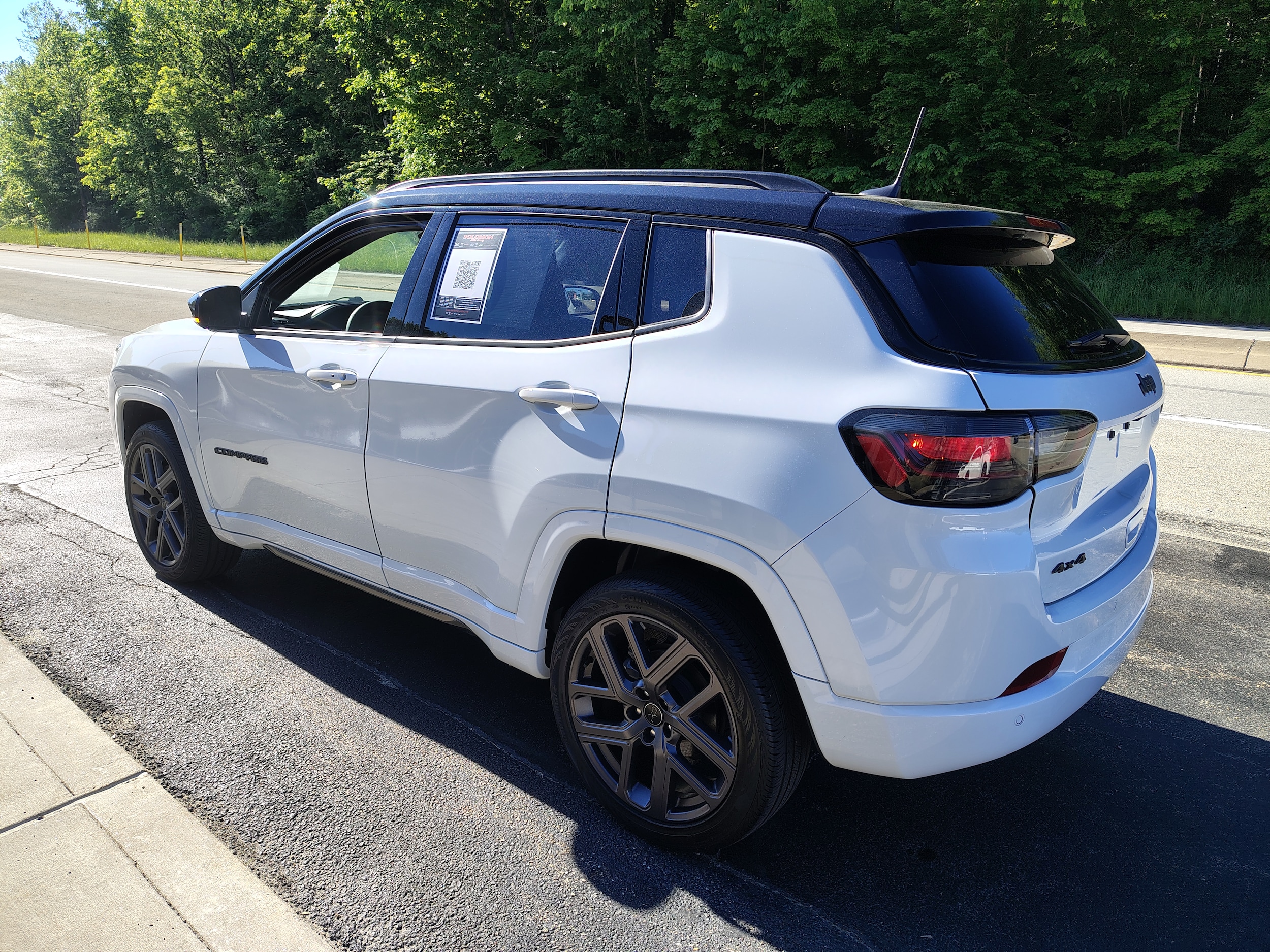 2025 Jeep Compass Limited Bright White Clearcoat at Solomon CJD Brownsville
